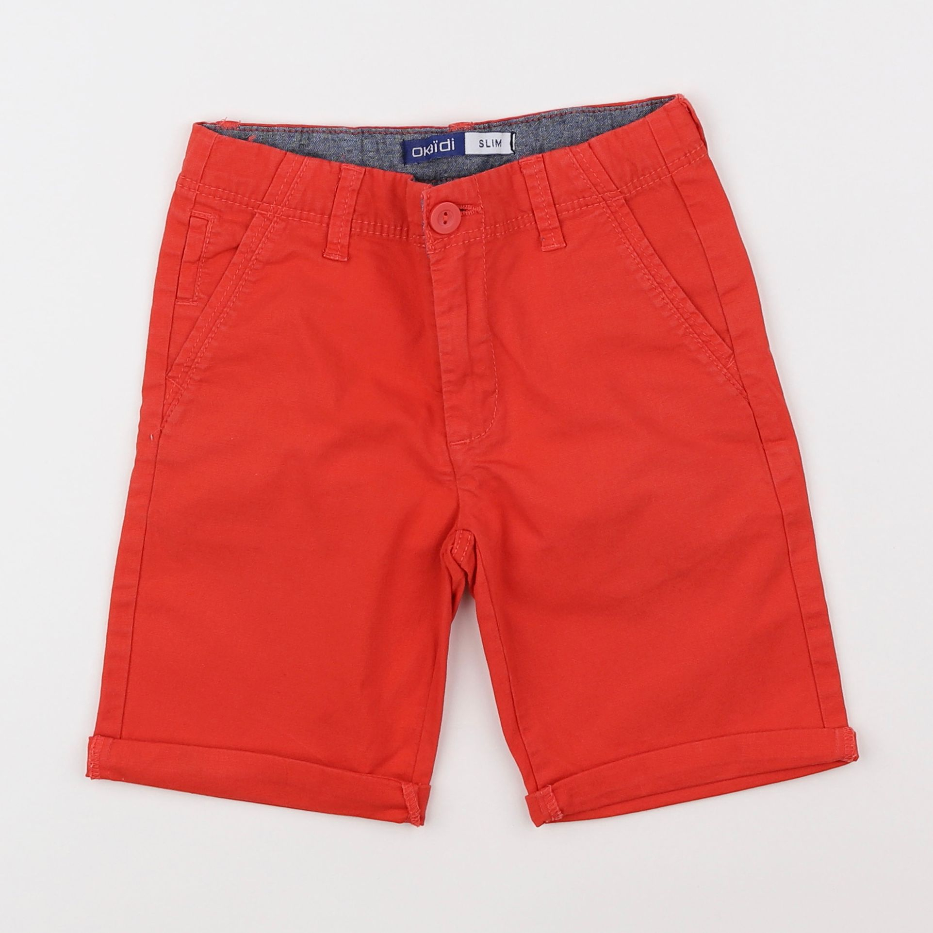 Okaidi - short rouge - 7 ans