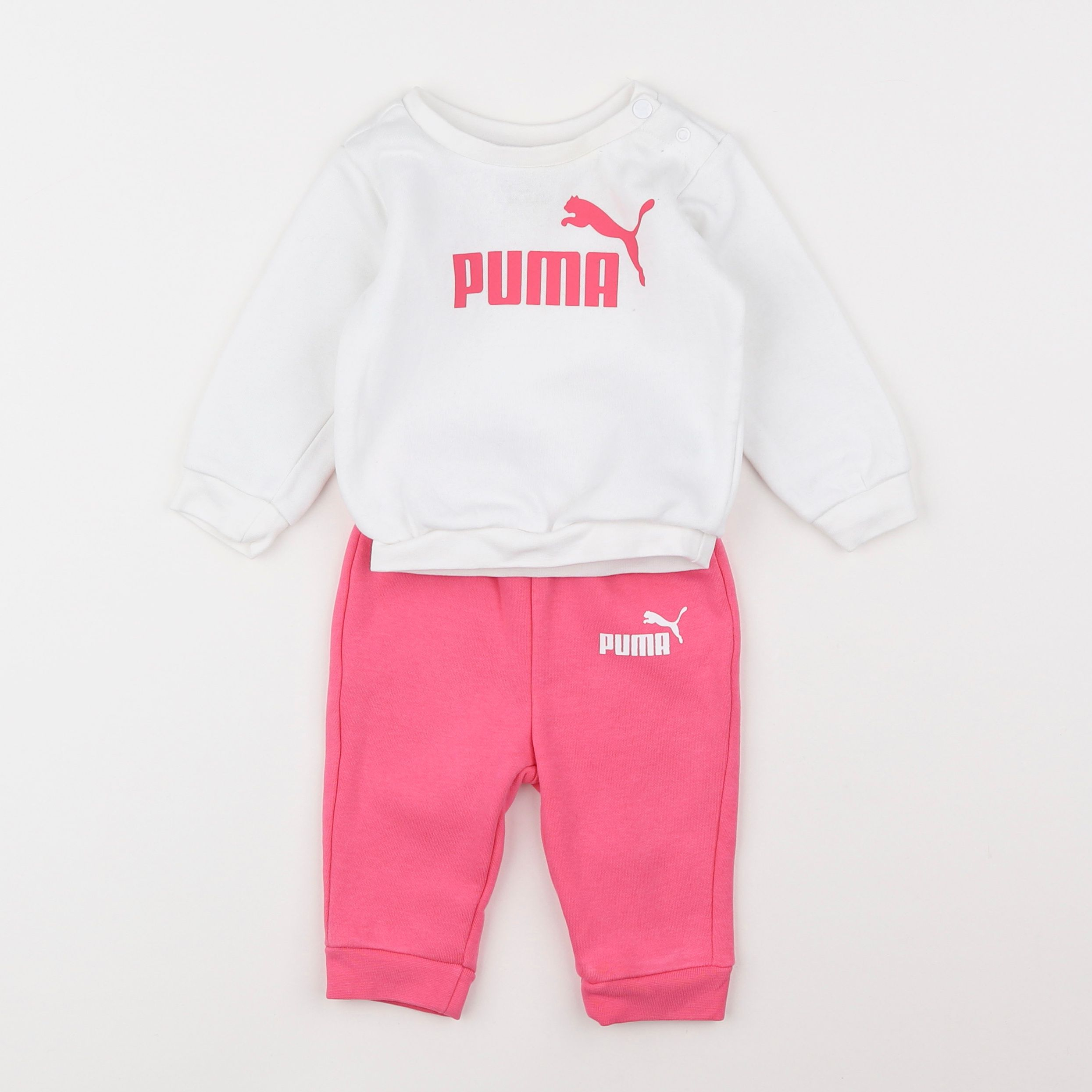 Puma - ensemble blanc, rose - 1/3 mois