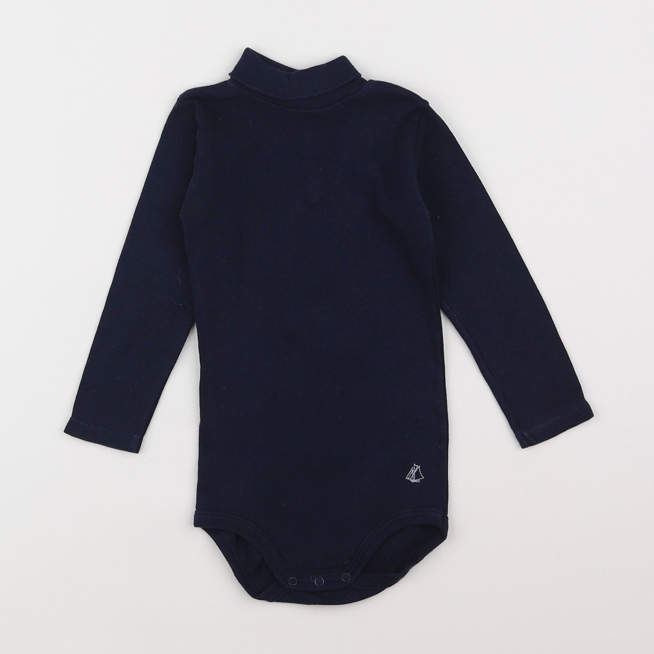 Petit Bateau - body à col bleu - 18 mois