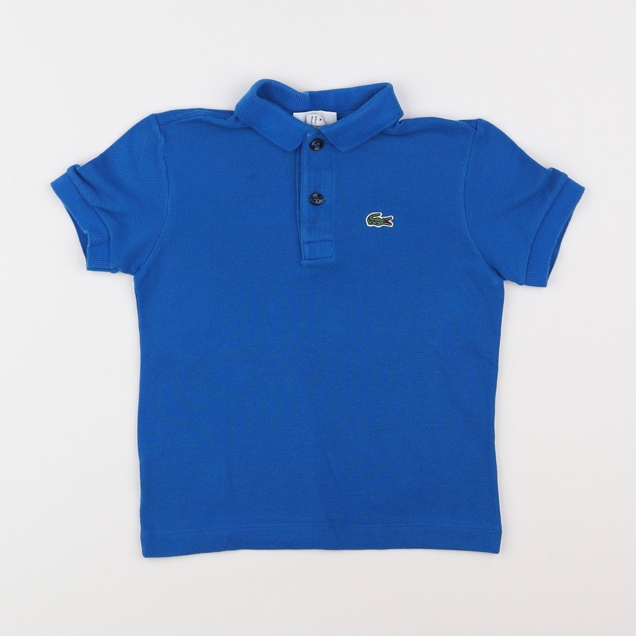 Lacoste - polo bleu - 4 ans