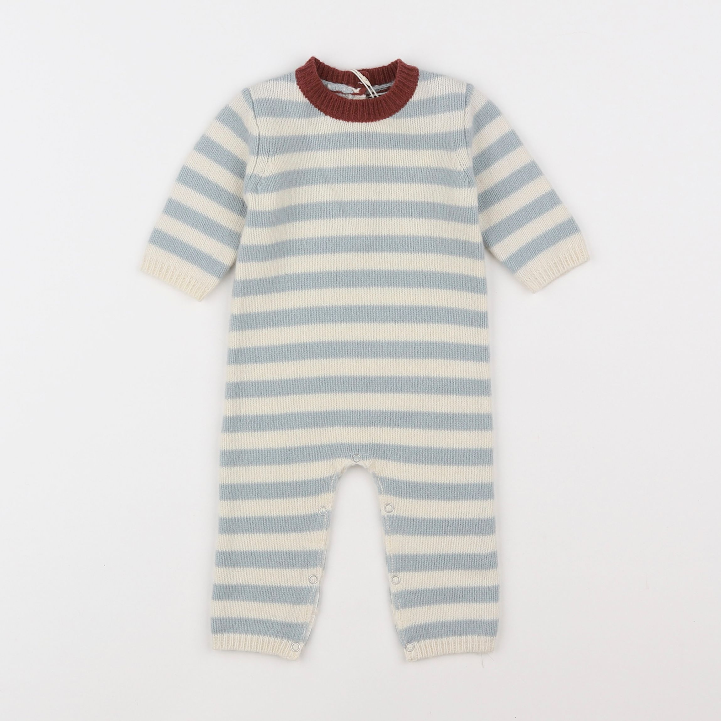 Bonton - combinaison blanc, bleu - 1 mois