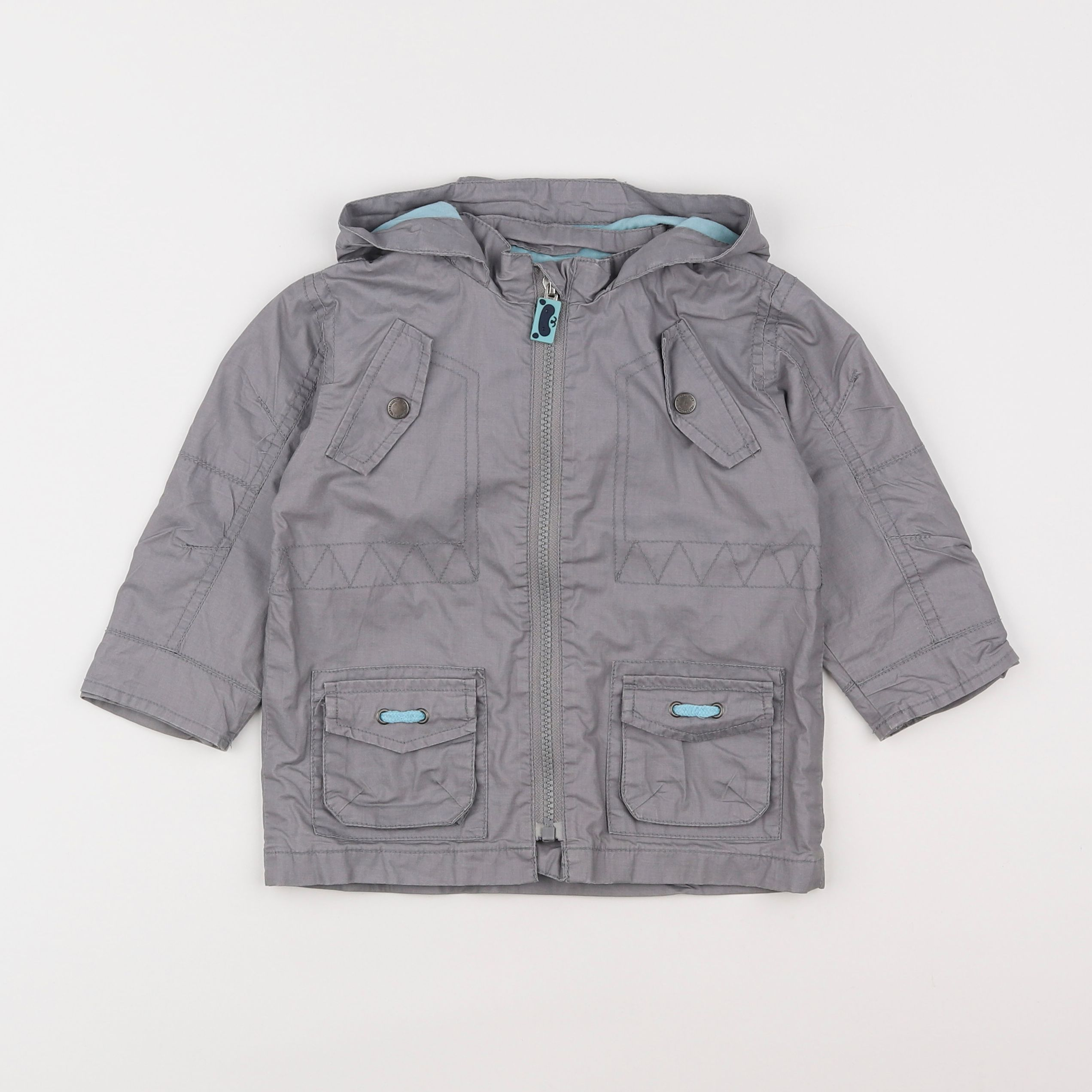 Vertbaudet - veste gris - 2 ans