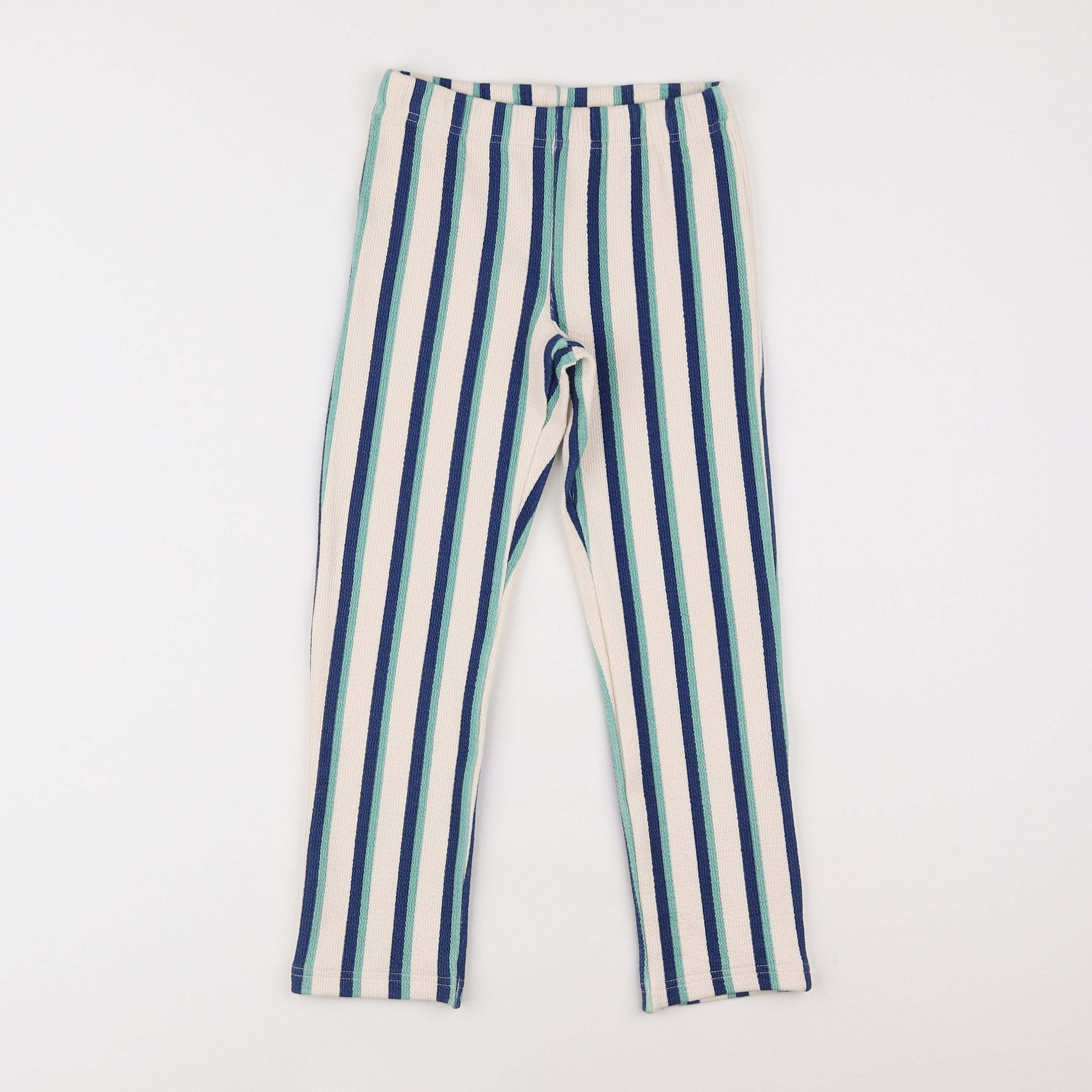 Maison Tadaboum - legging blanc, bleu - 6/7 ans