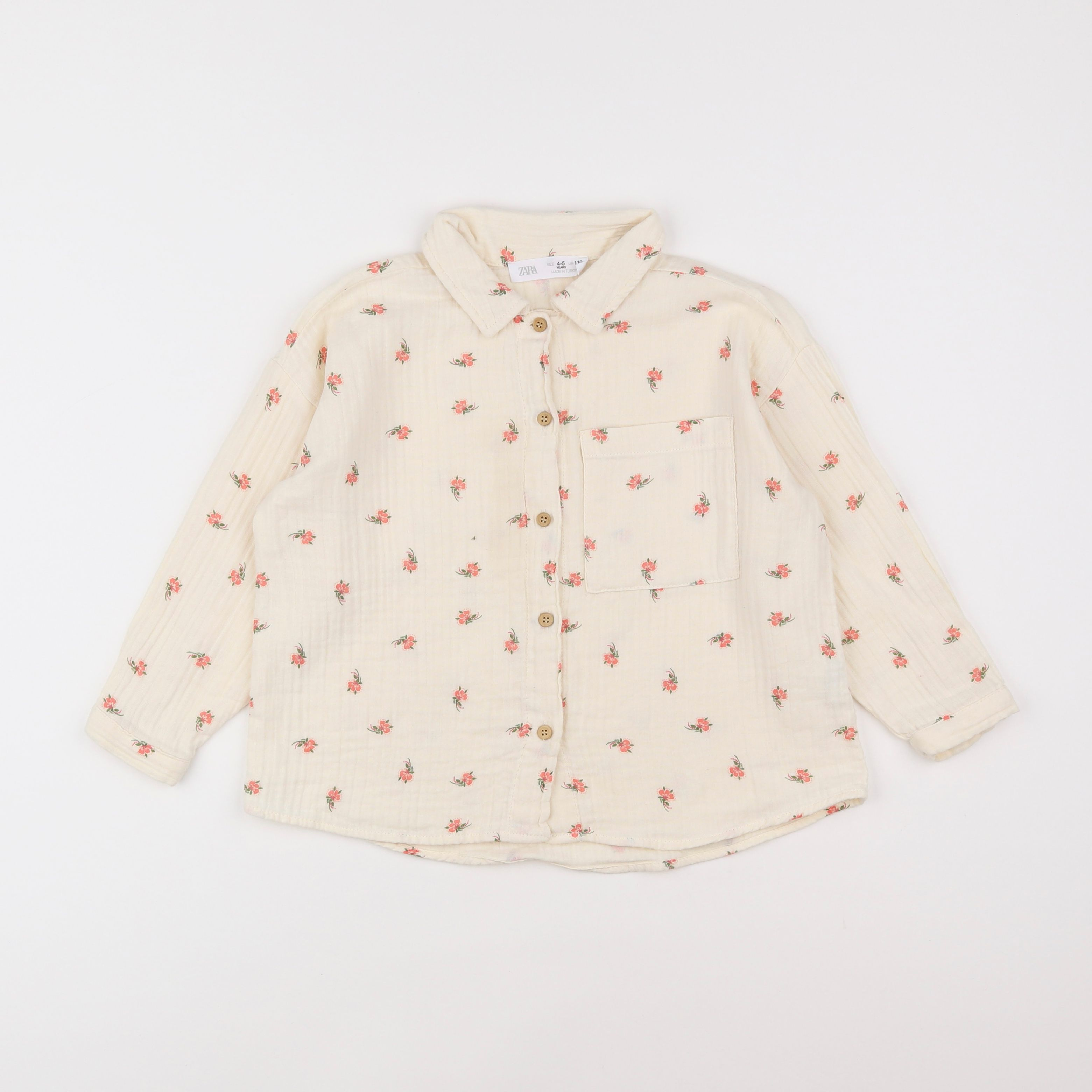 Zara - blouse beige - 4/5 ans