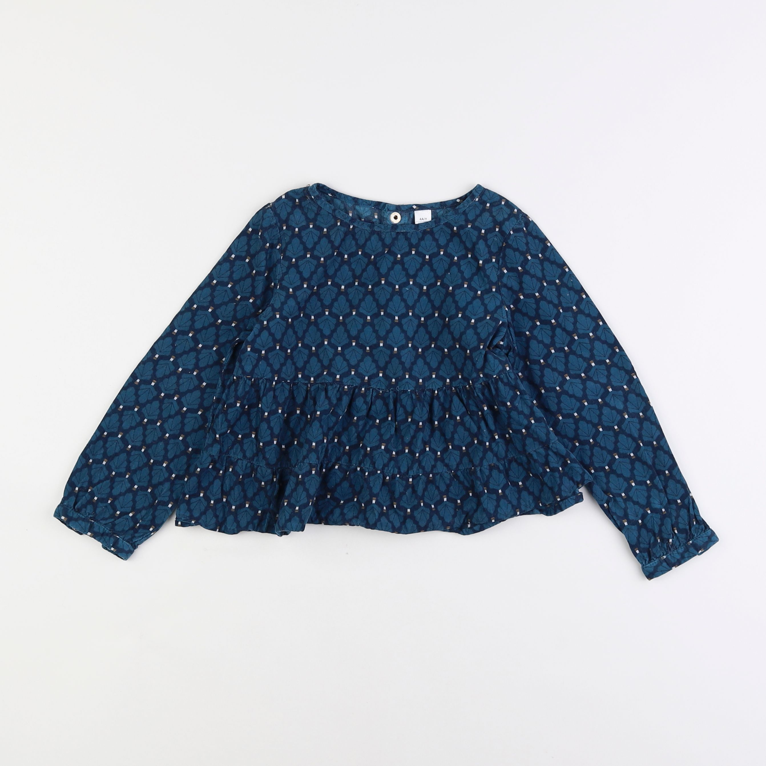 Okaidi - blouse bleu - 4 ans