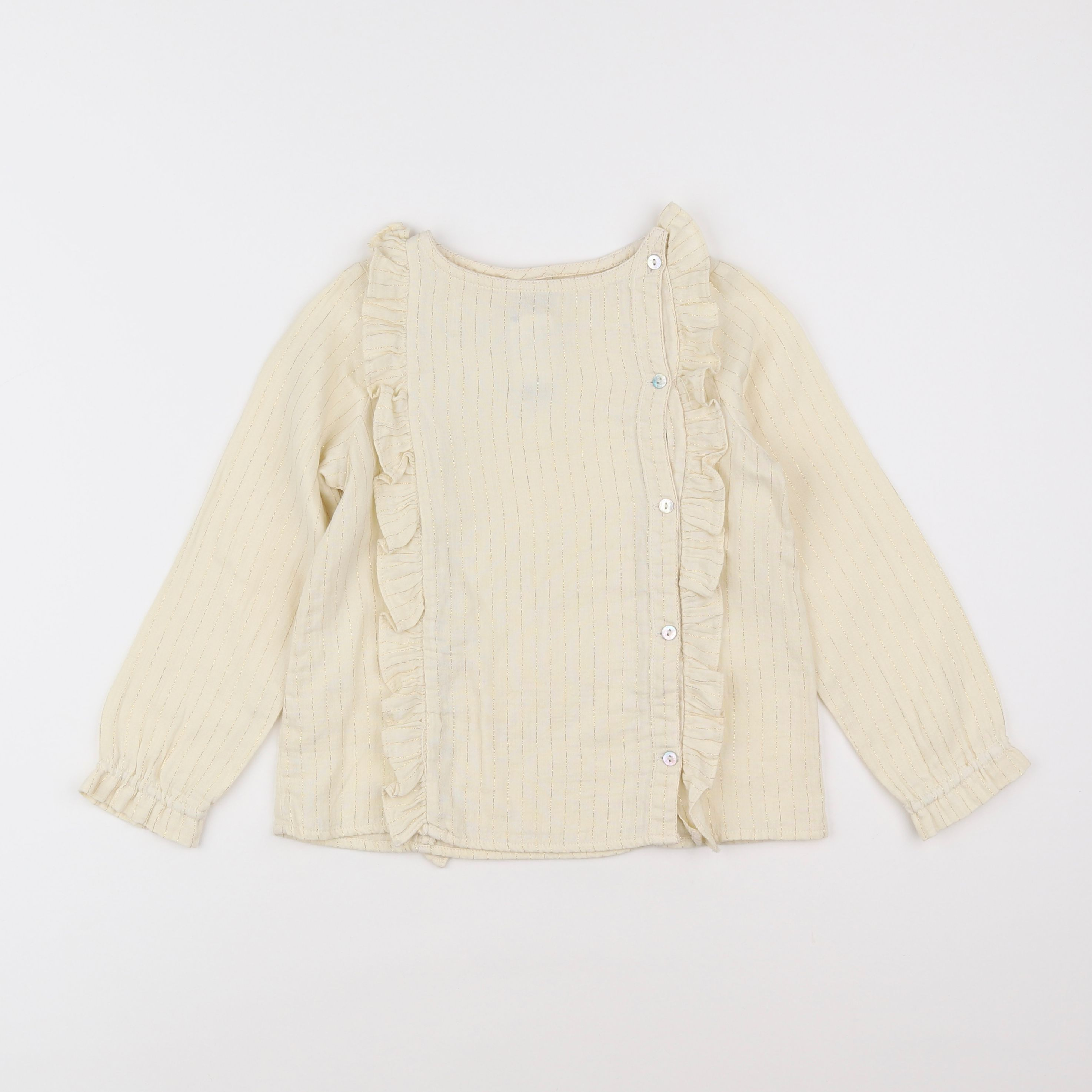 Bonton - blouse beige, or - 6 ans