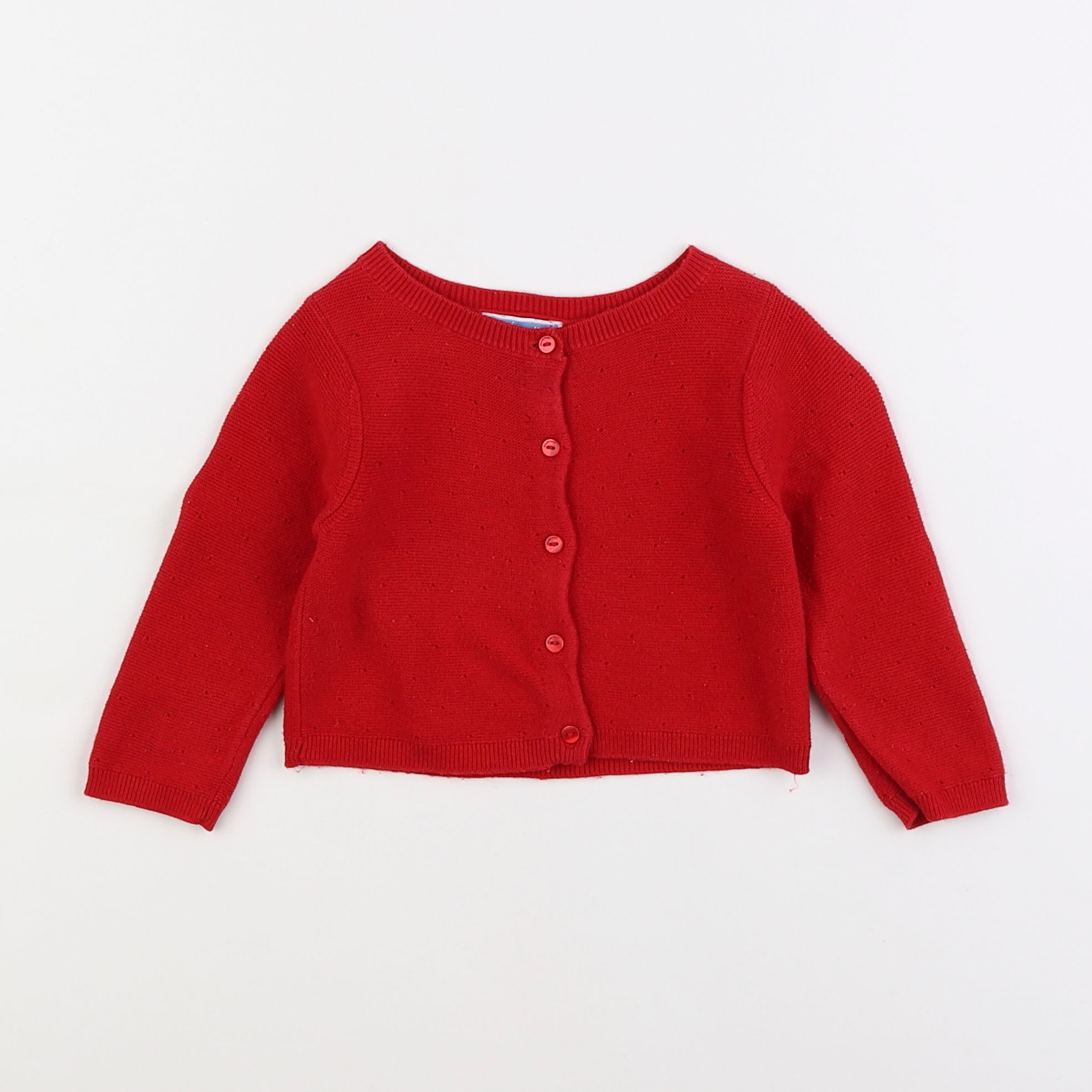 Jacadi - gilet rouge - 12 mois