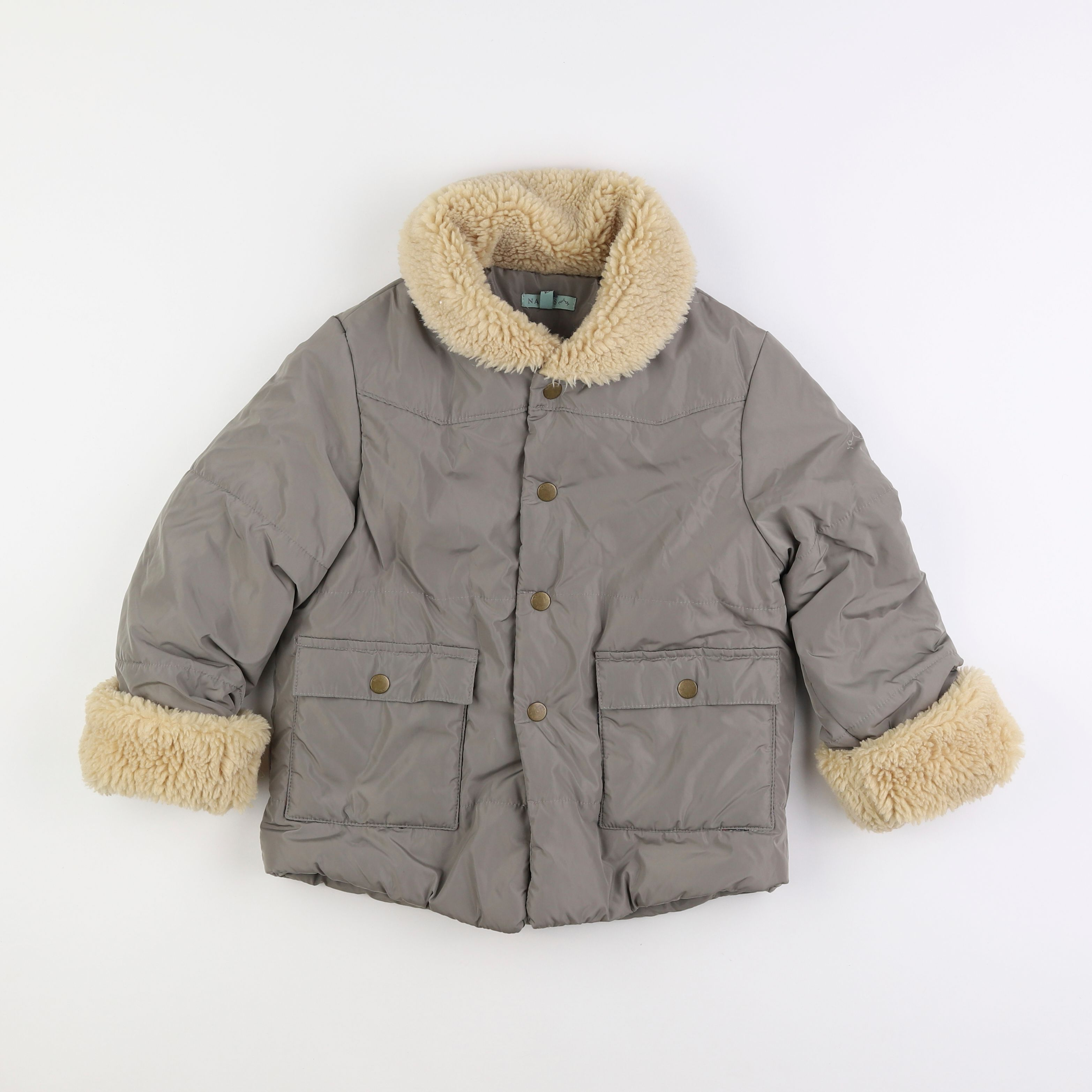 Nanos baby - veste doublé gris - 6 ans