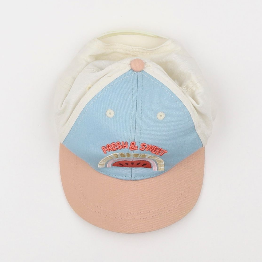 Vertbaudet - casquette multicolore - 2/3 ans