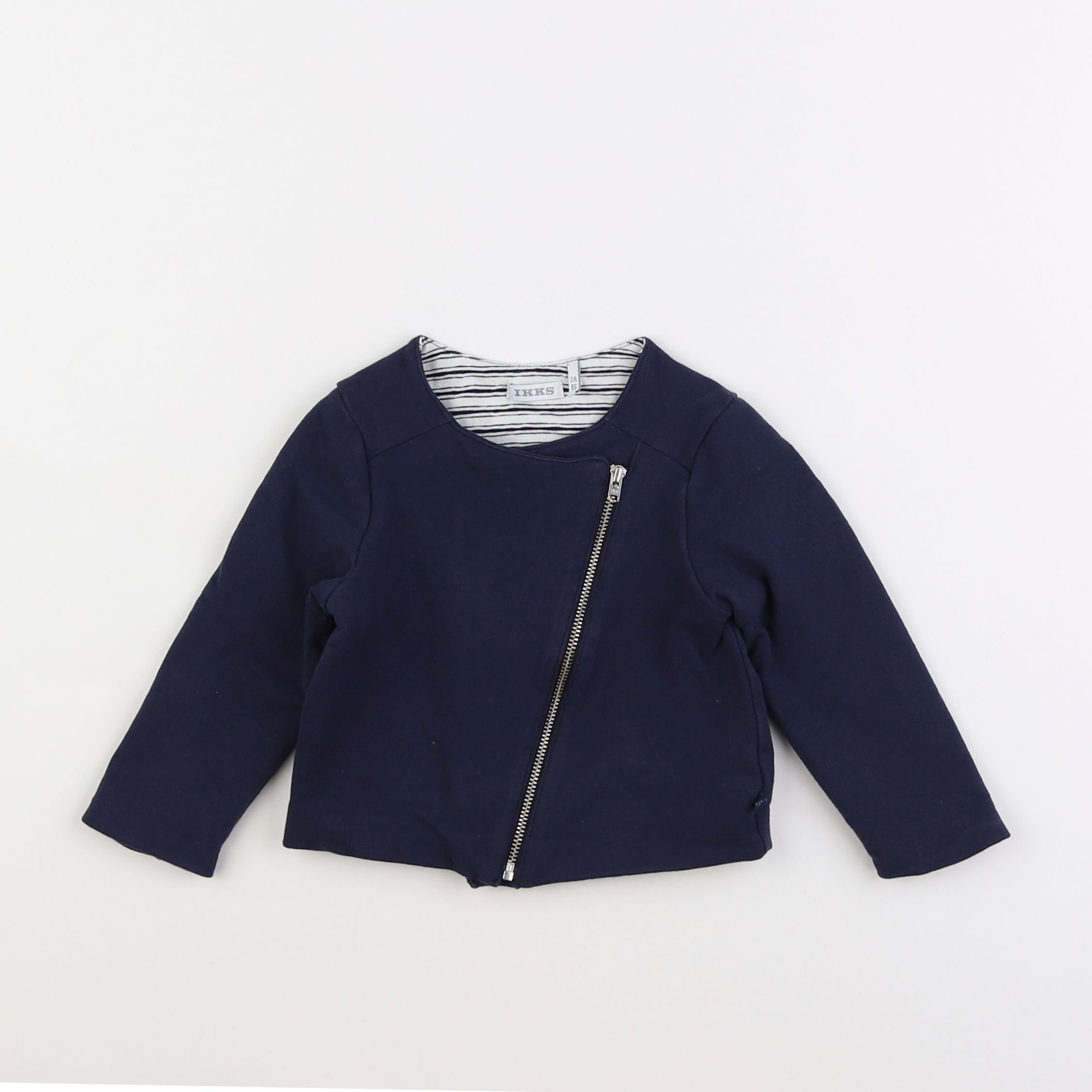 IKKS - sweat bleu - 2 ans