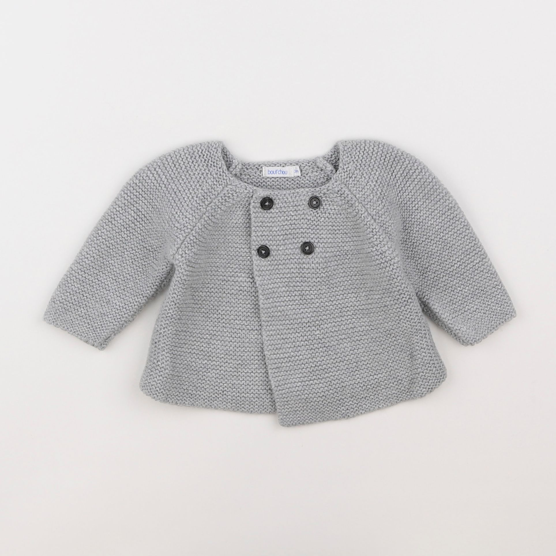 Boutchou - gilet gris - 3 mois