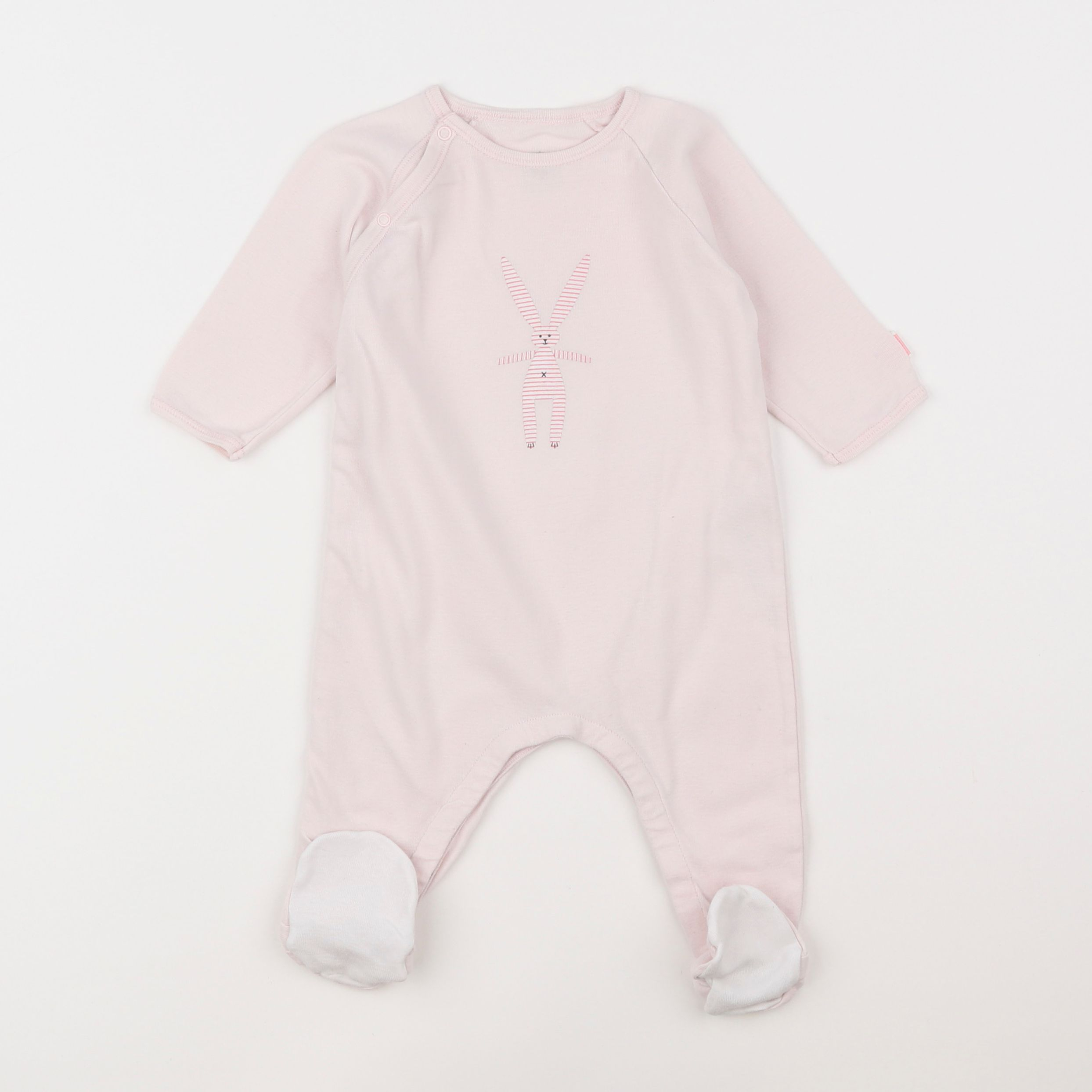 Petit Bateau - pyjama coton rose - 6 mois