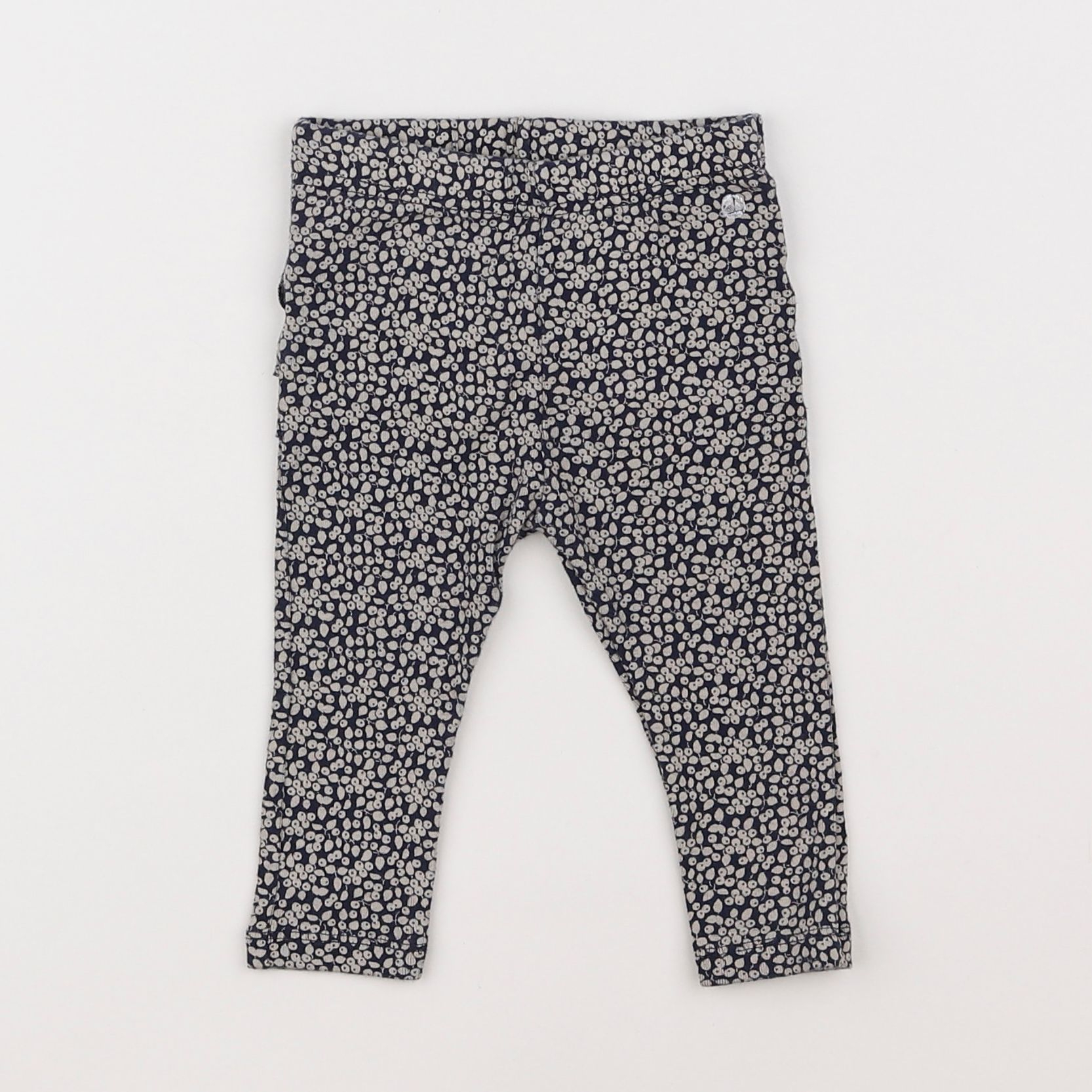 Petit Bateau - legging bleu - 6 mois