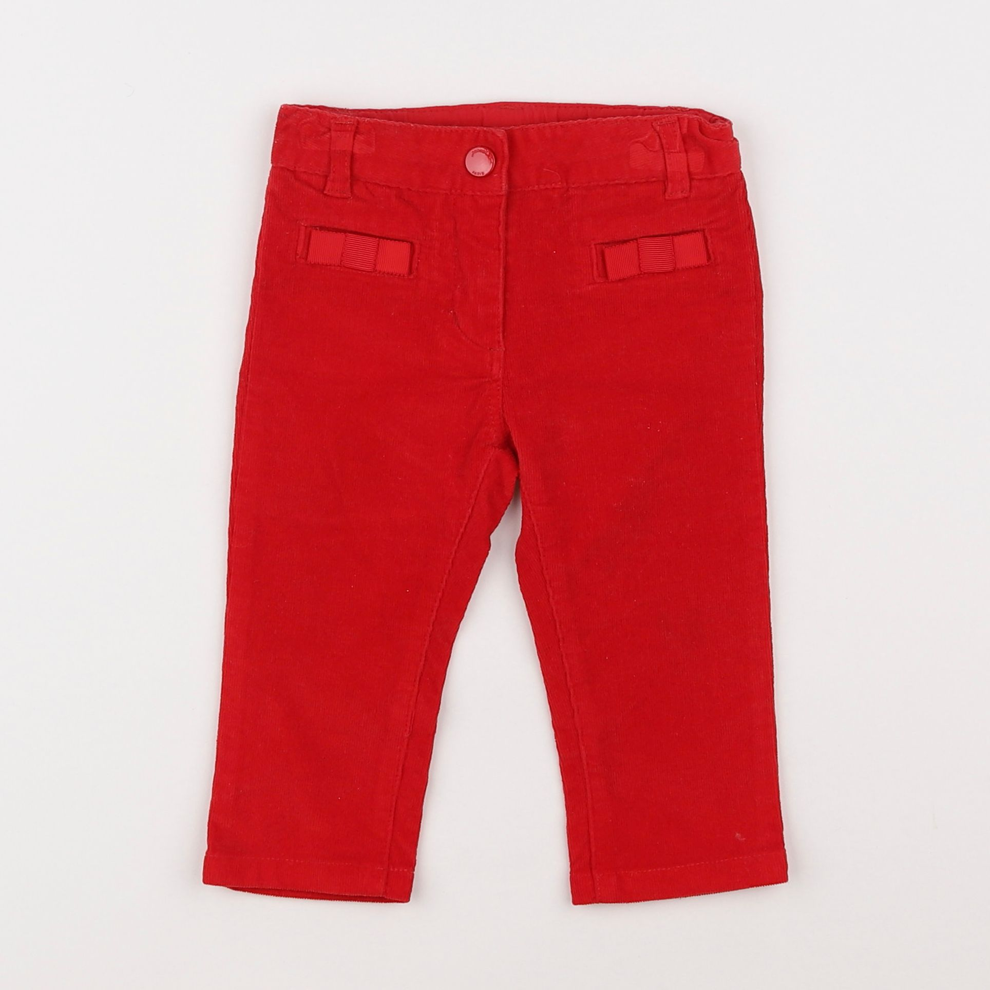 Jacadi - pantalon rouge - 12 mois