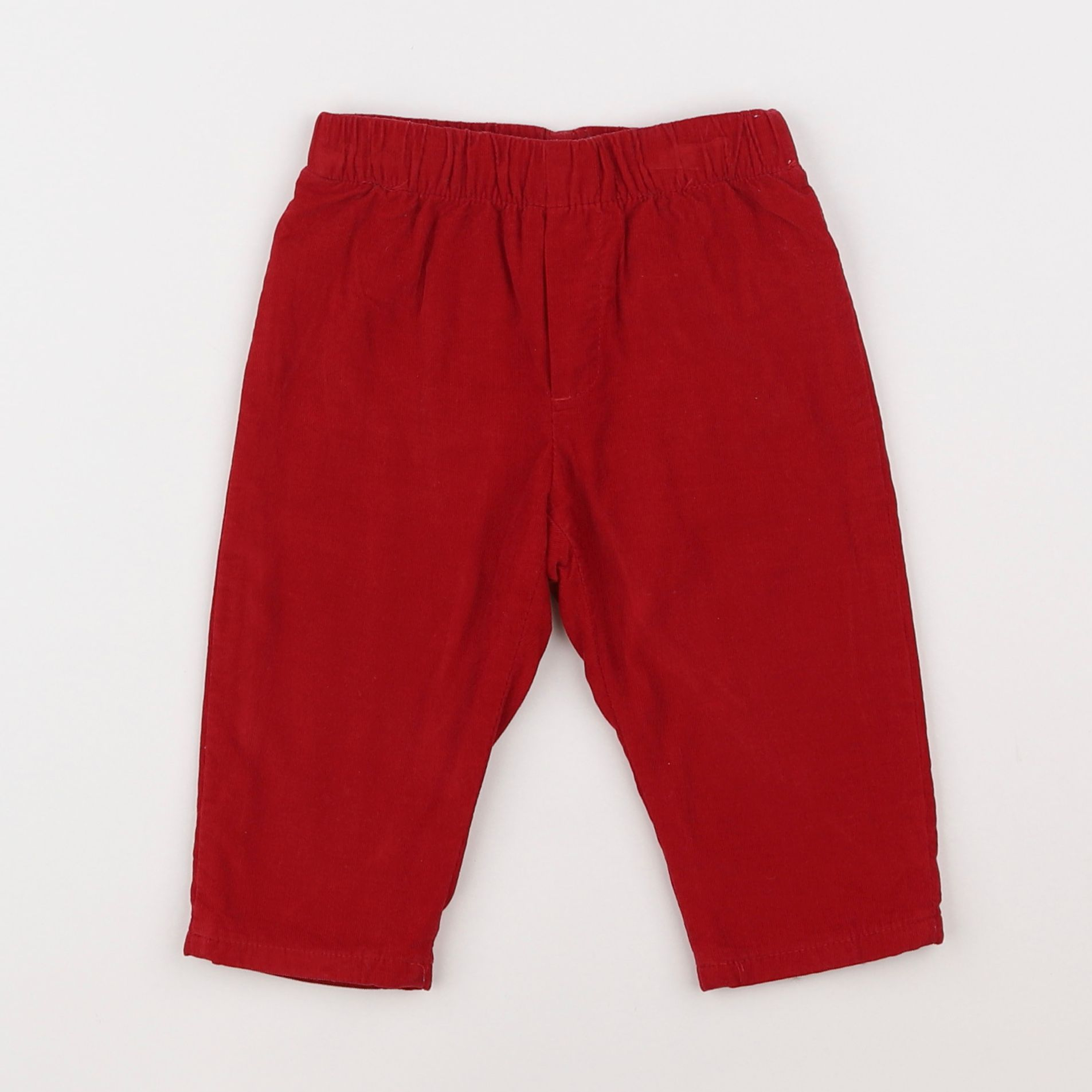 Jacadi - pantalon doublé rouge - 12 mois