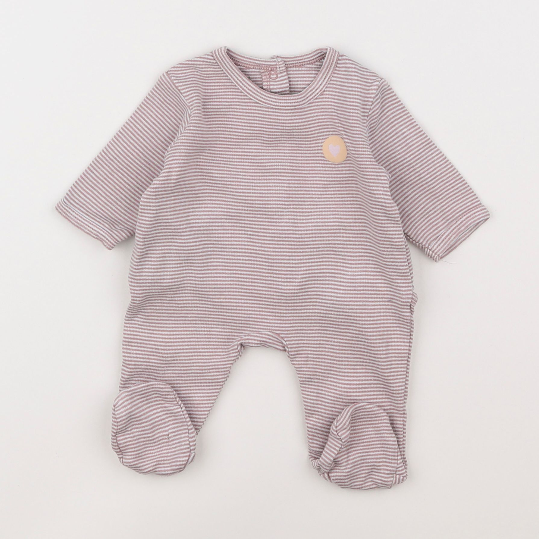 Vertbaudet - pyjama coton rose - 1 mois