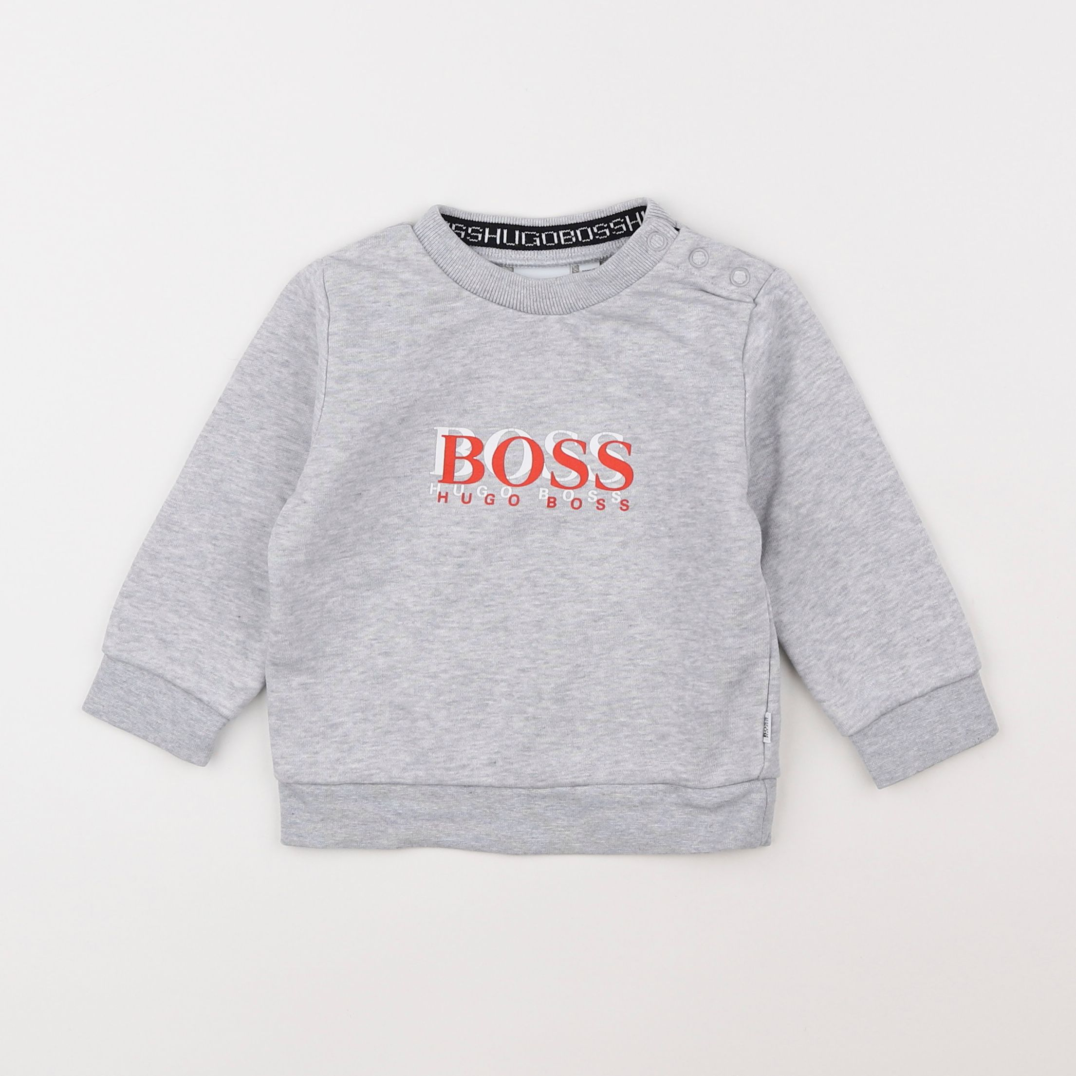 Hugo Boss - sweat gris - 18 mois