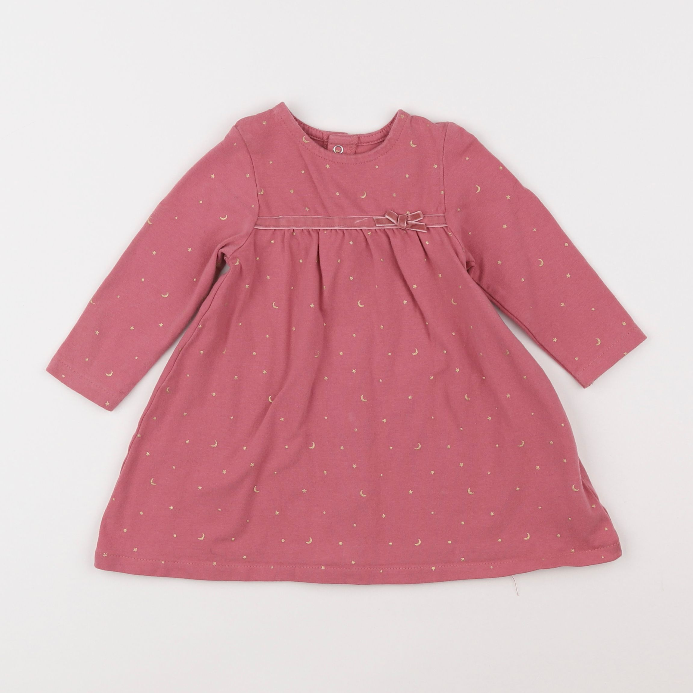 Vertbaudet - robe rose - 12 mois