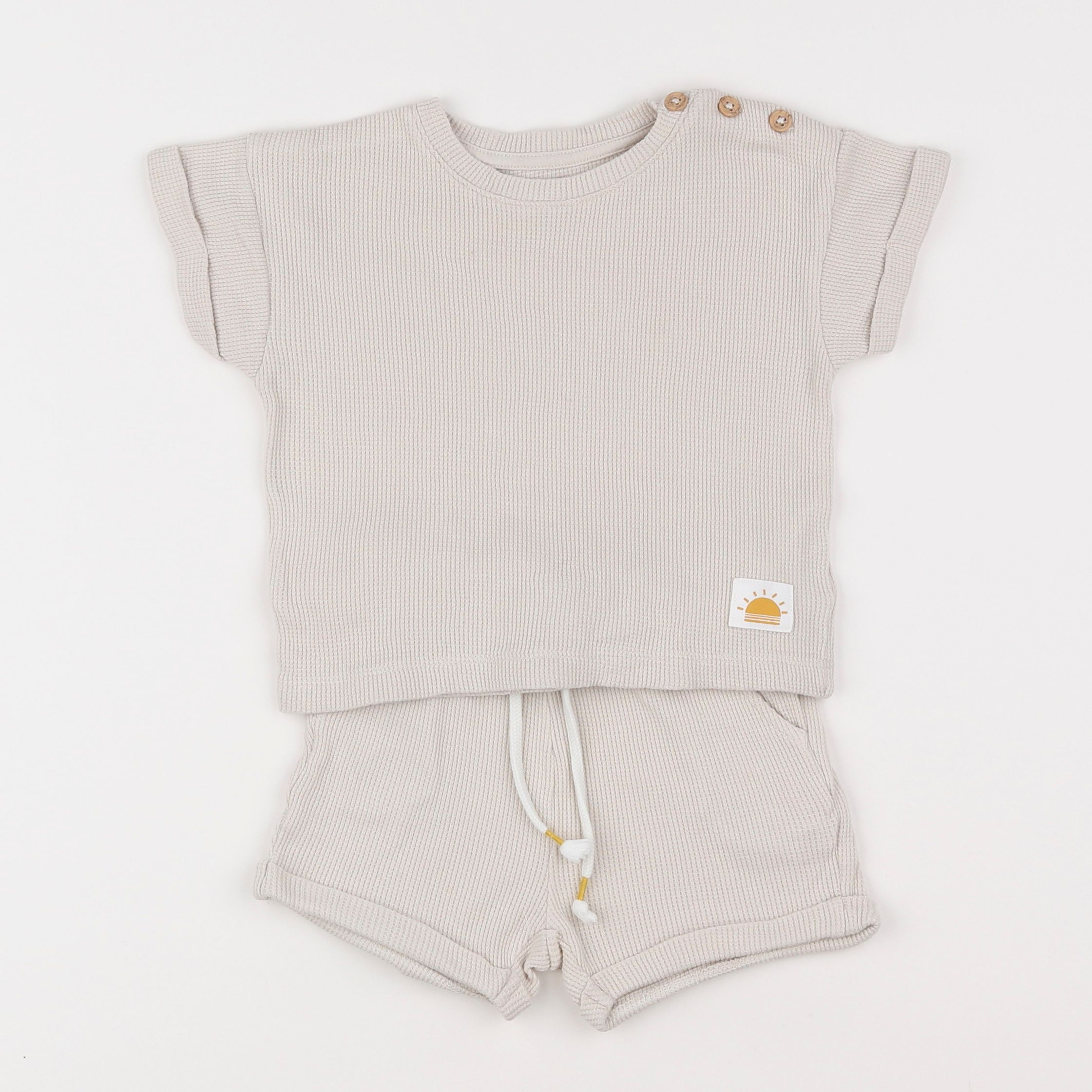 La Redoute - ensemble beige - 12 mois