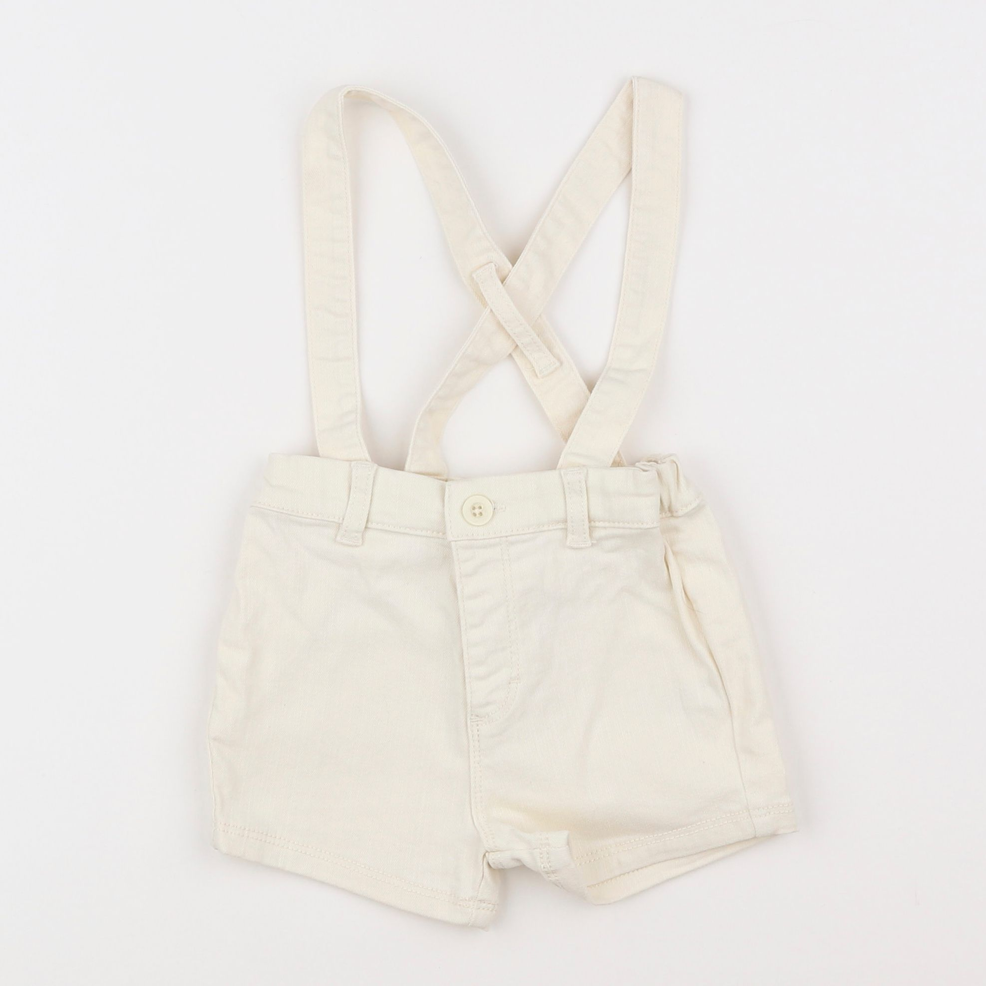 Petit Bateau - short blanc - 12 mois