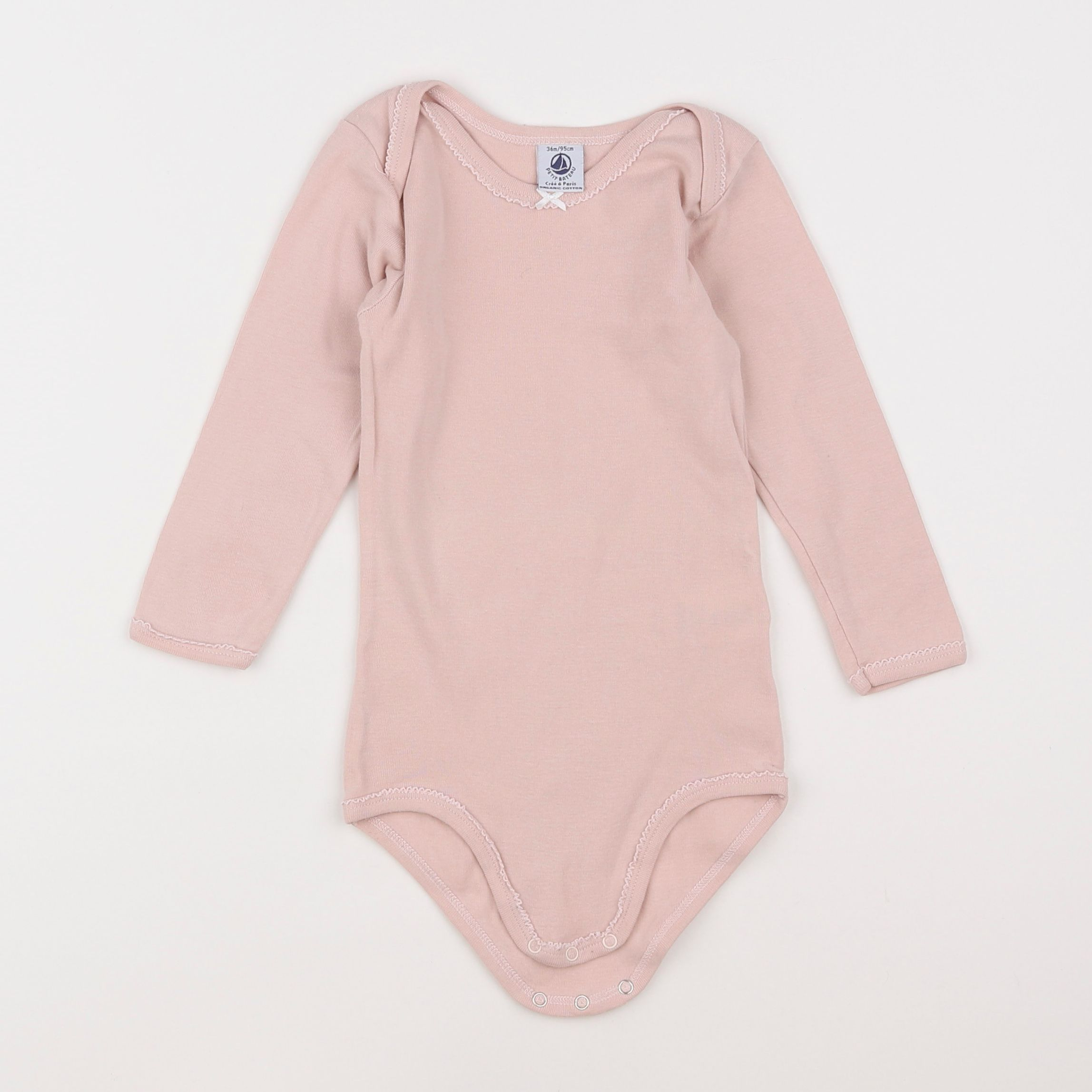 Petit Bateau - body rose - 3 ans