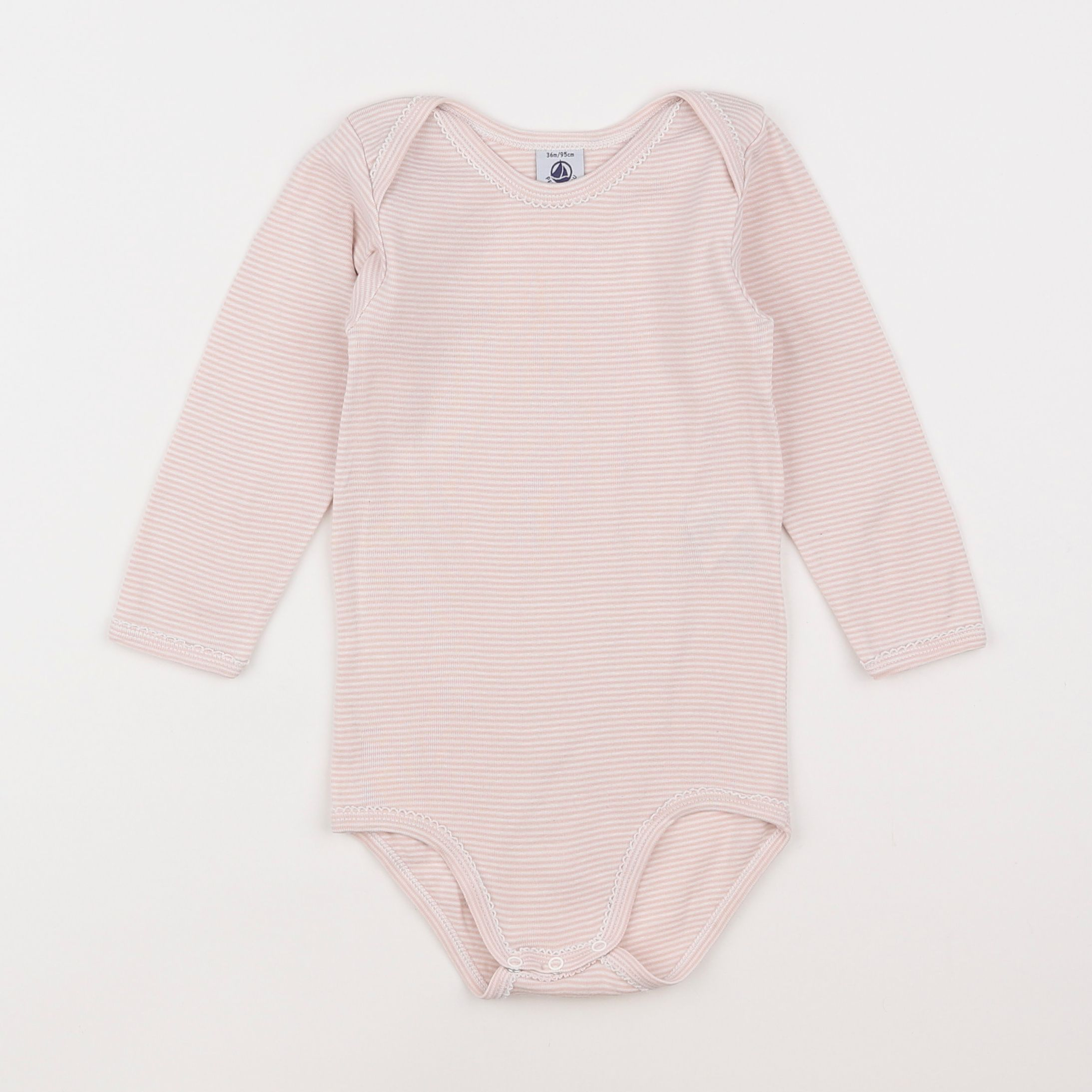 Petit Bateau - body rose - 3 ans