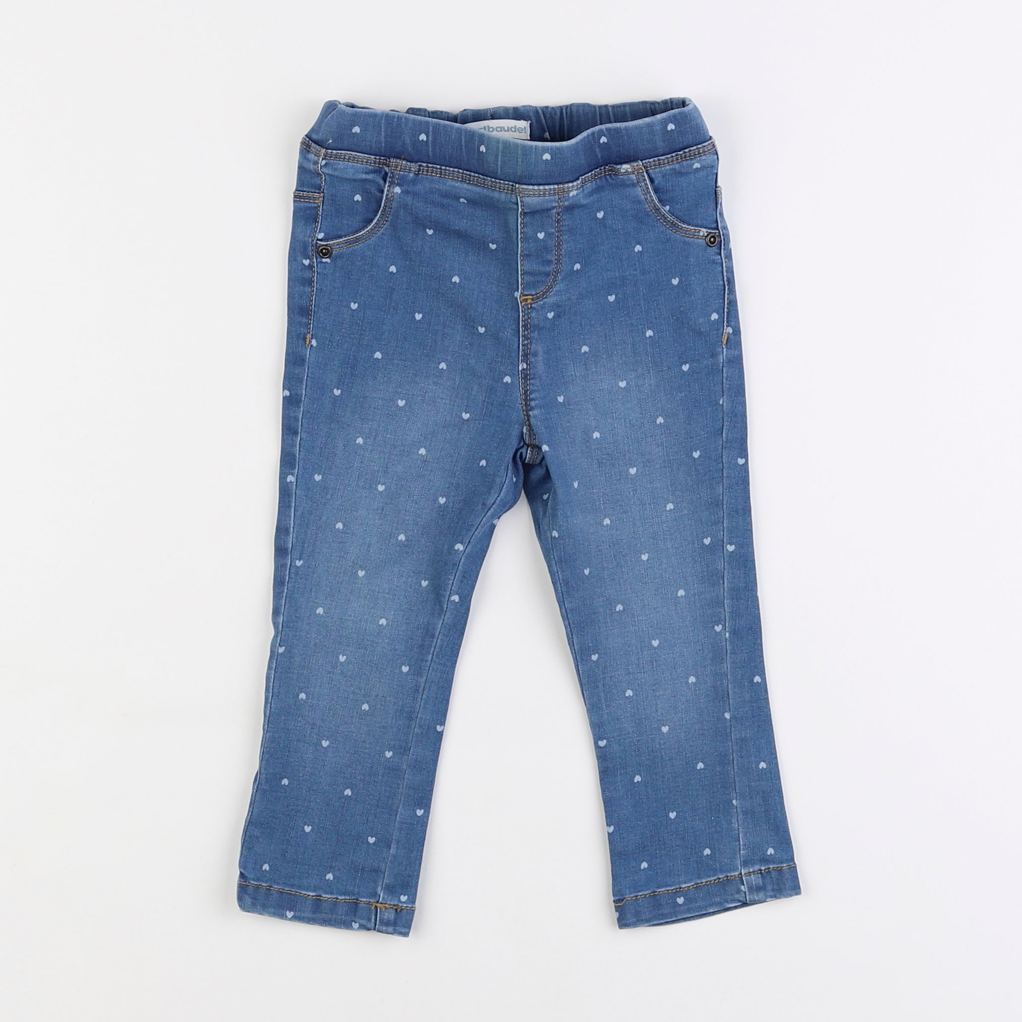 Vertbaudet - jegging bleu - 2 ans