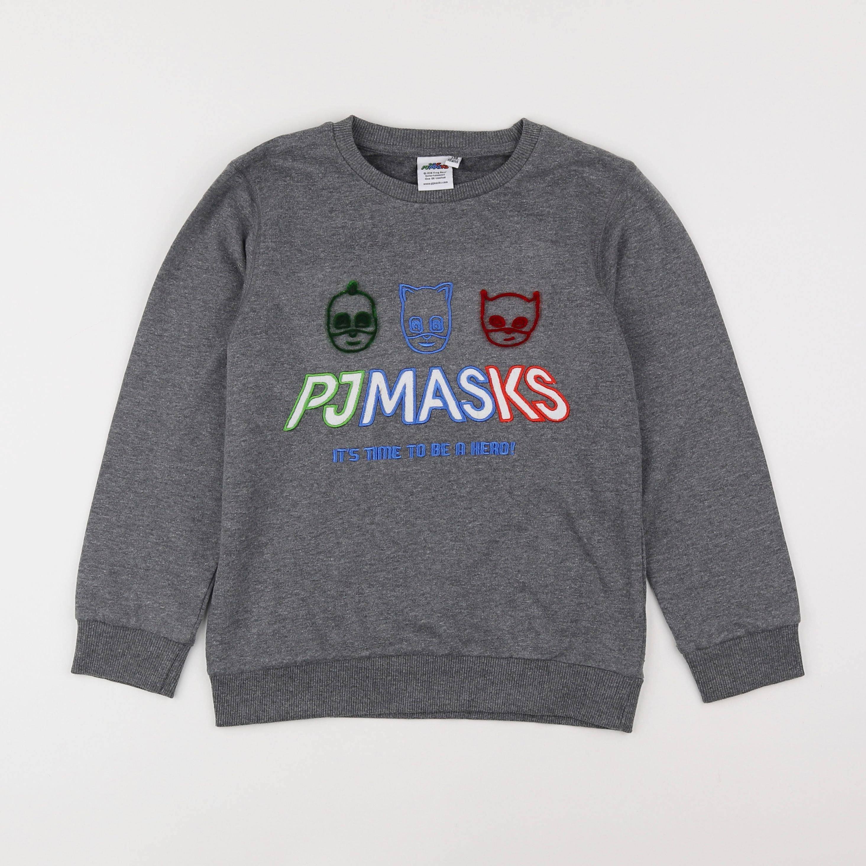 Vertbaudet - sweat gris - 10 ans