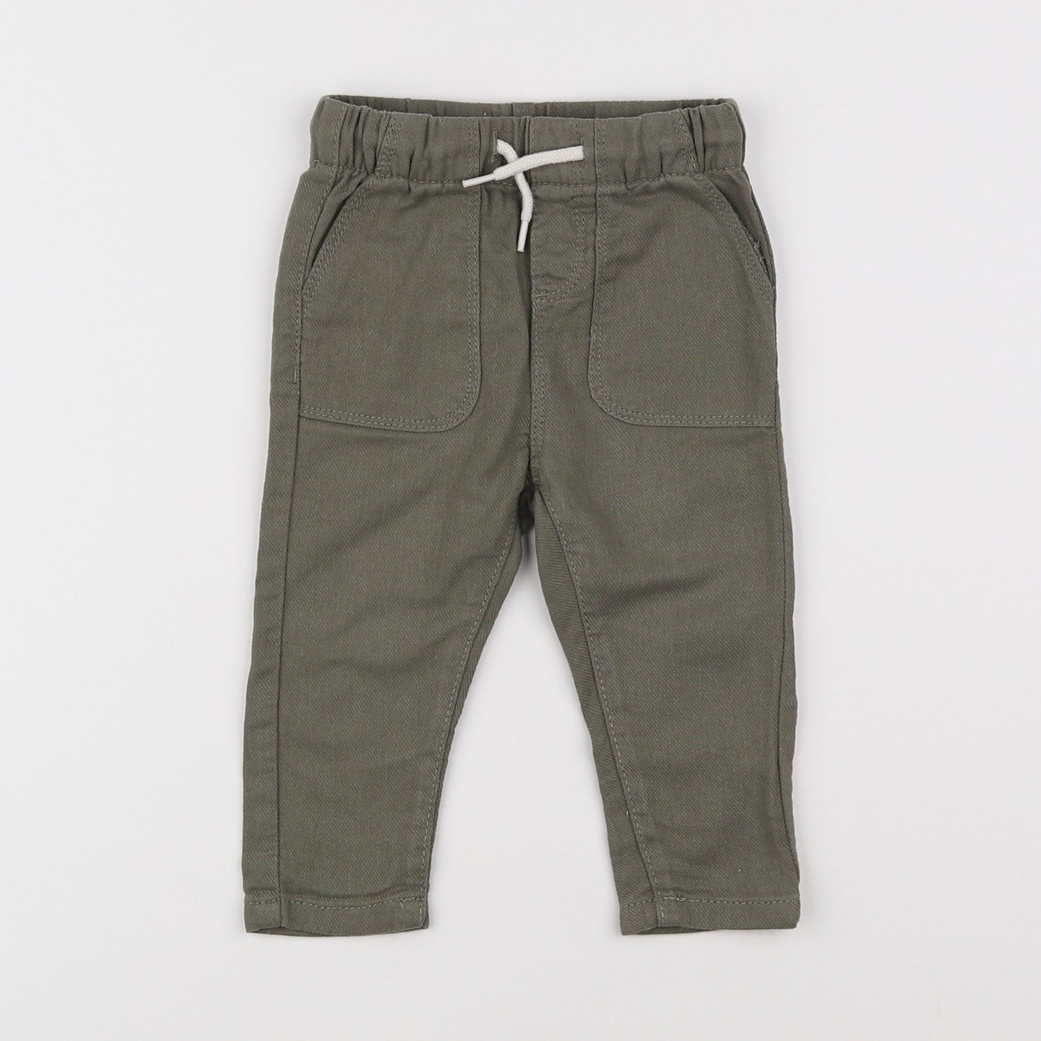 Vertbaudet - pantalon vert - 9 mois