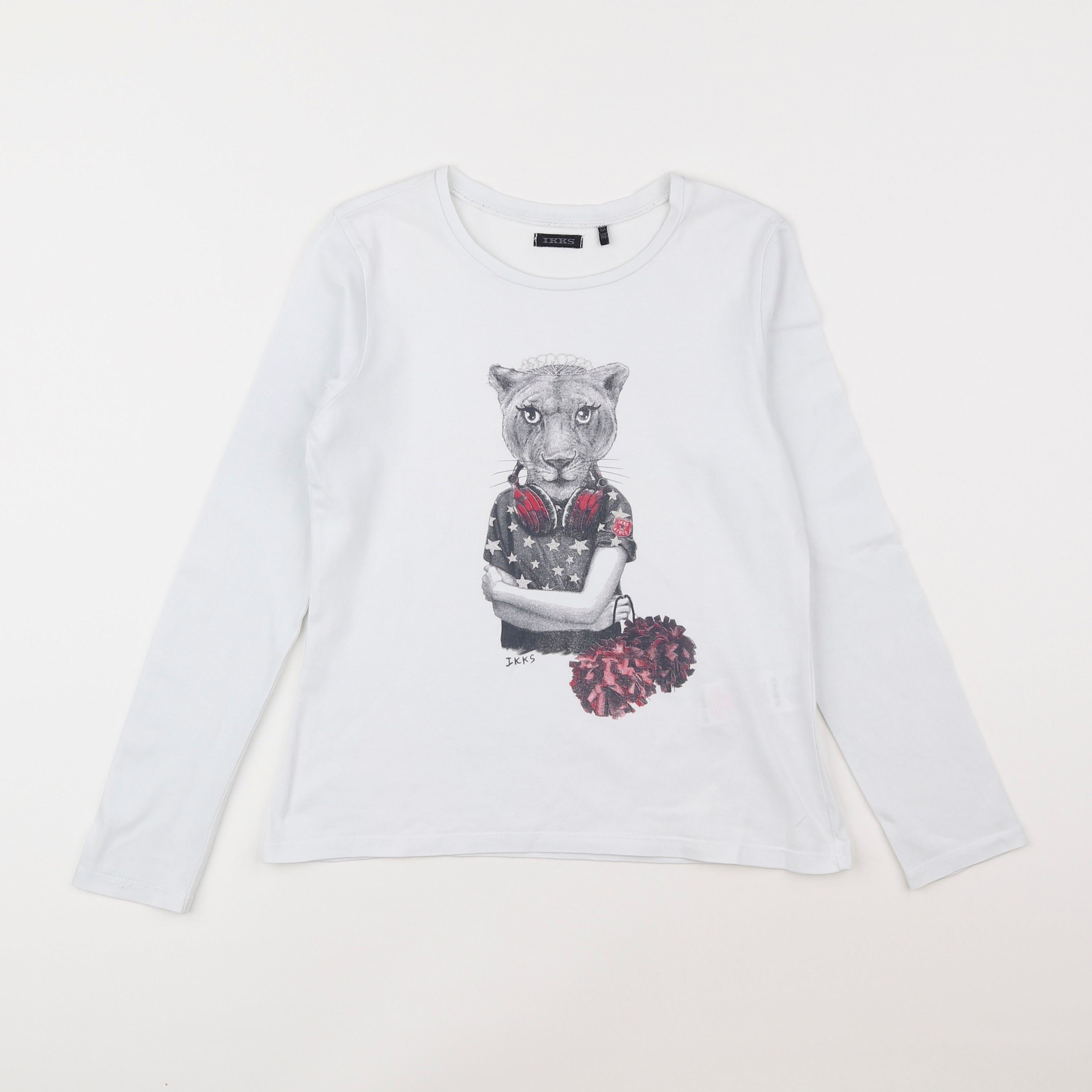 IKKS - tee-shirt blanc - 10 ans