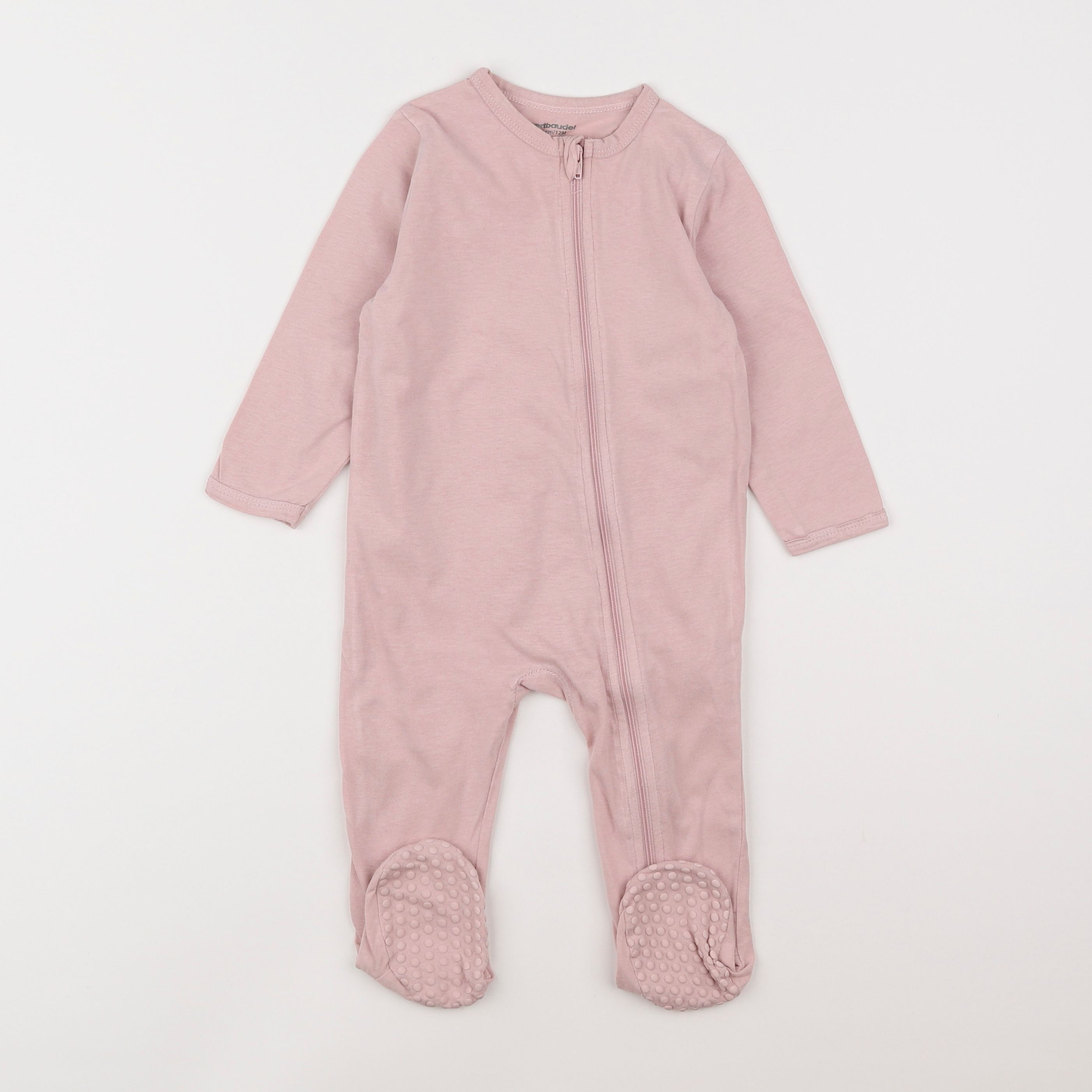 Vertbaudet - pyjama coton rose - 12 mois