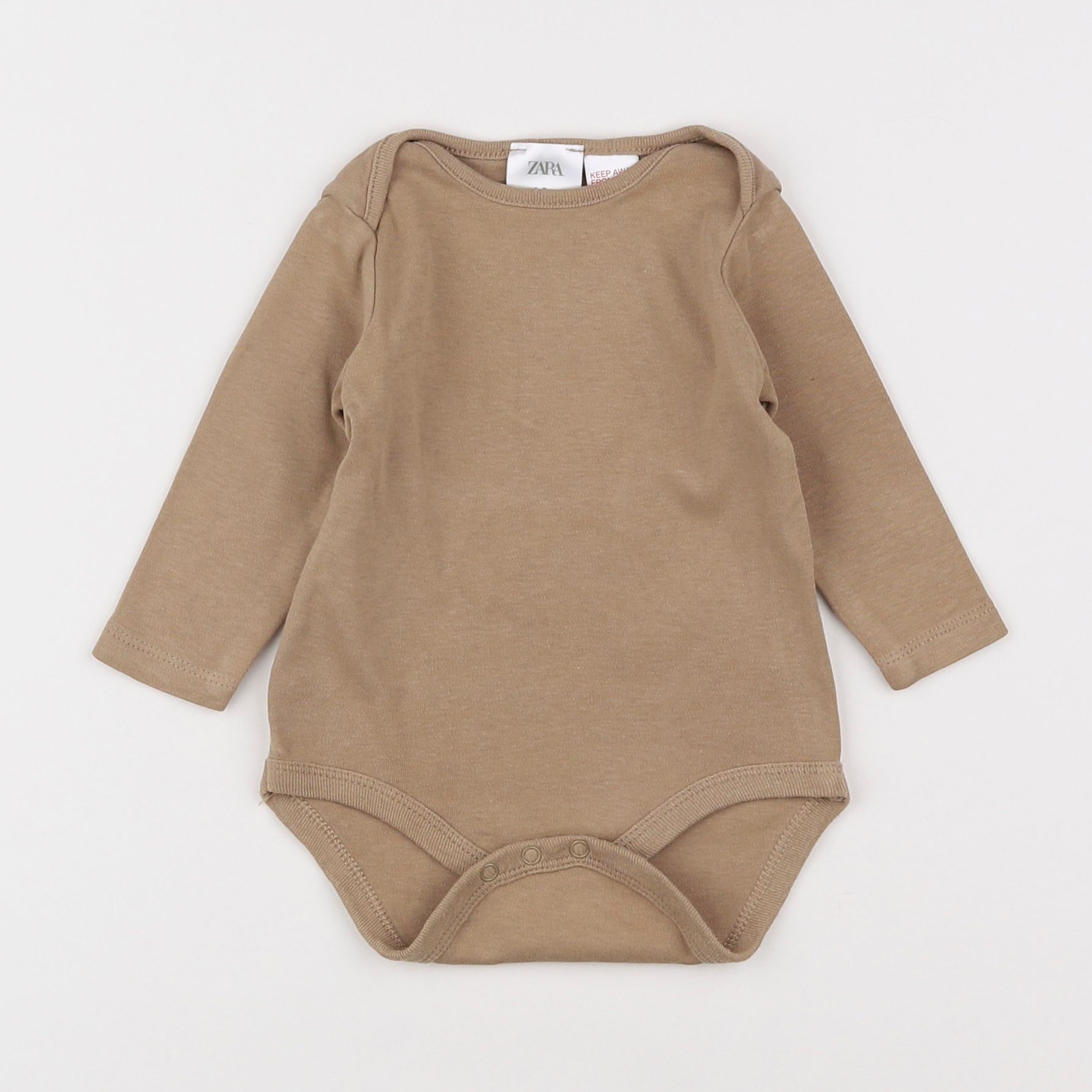 Zara - body marron - 6/9 mois