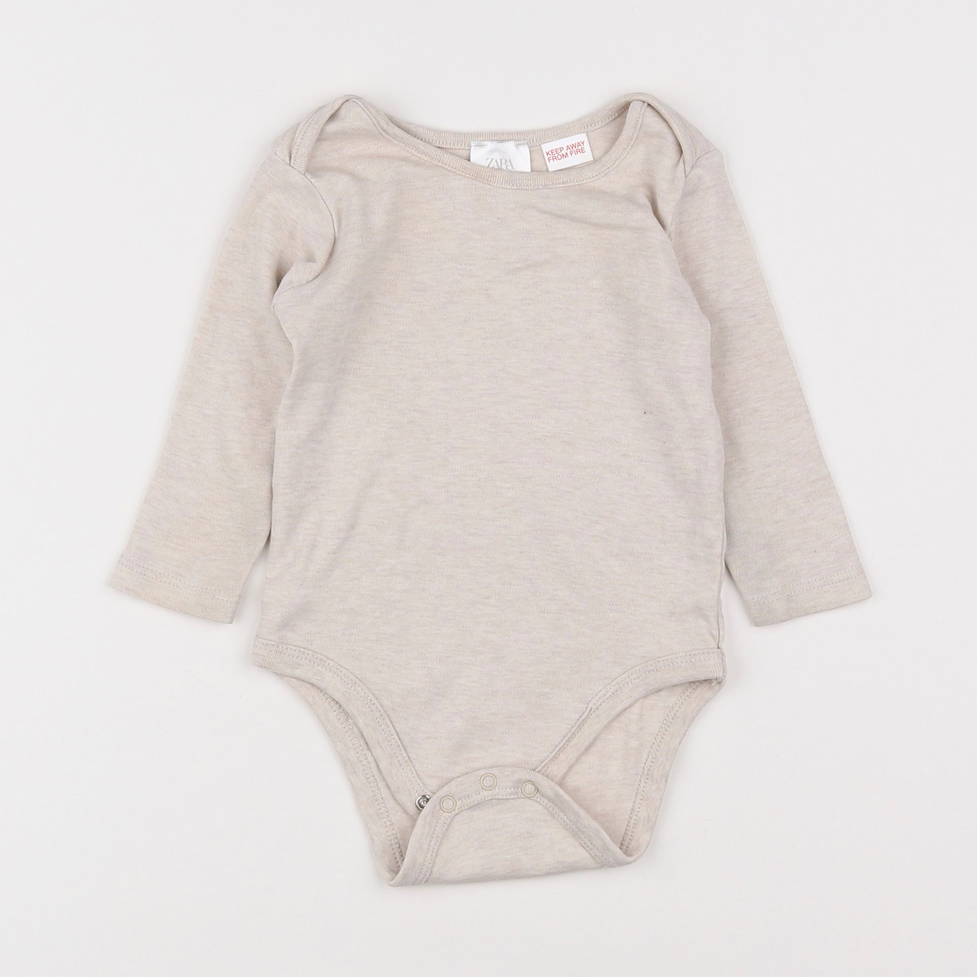 Zara - body beige - 6/9 mois