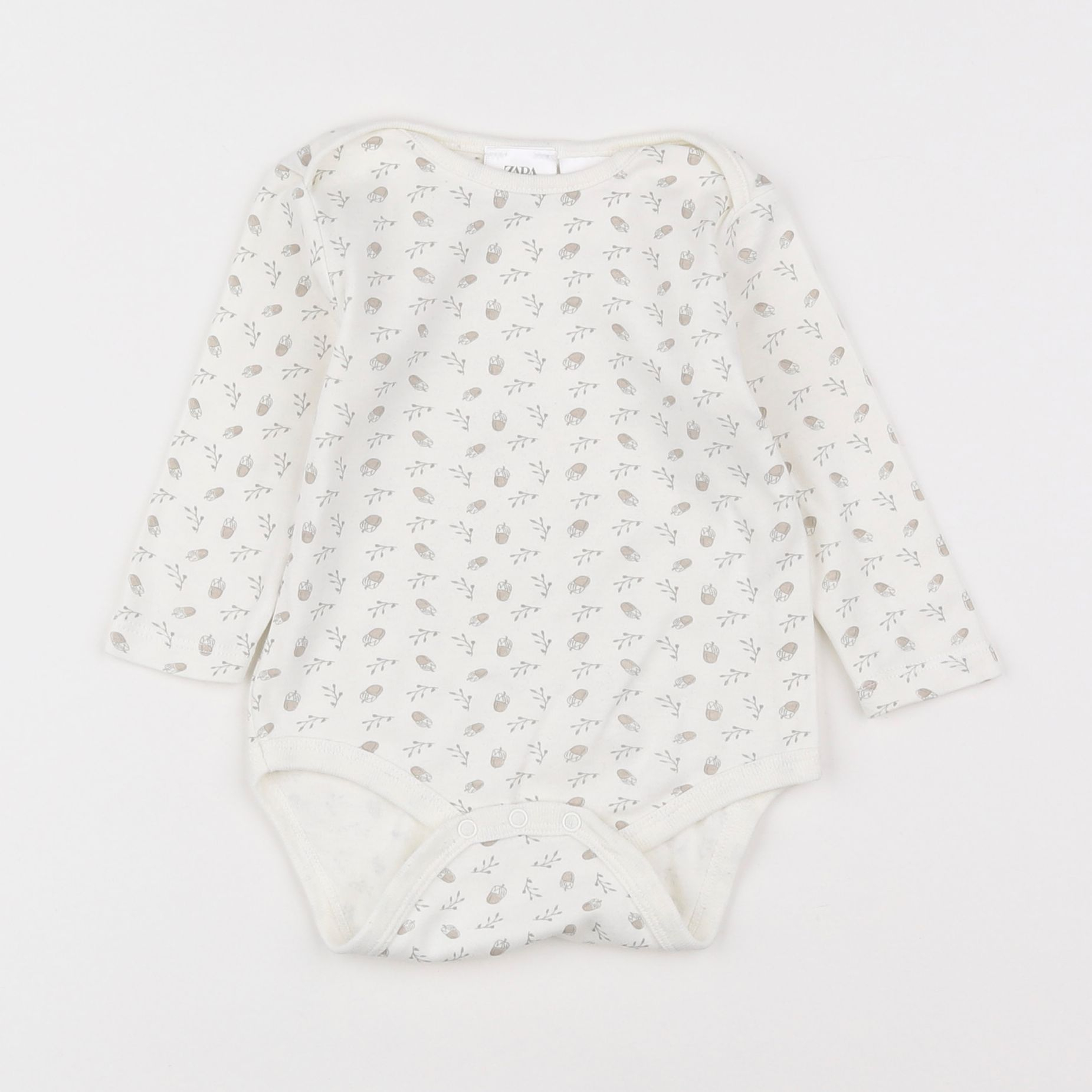 Zara - body blanc - 6/9 mois