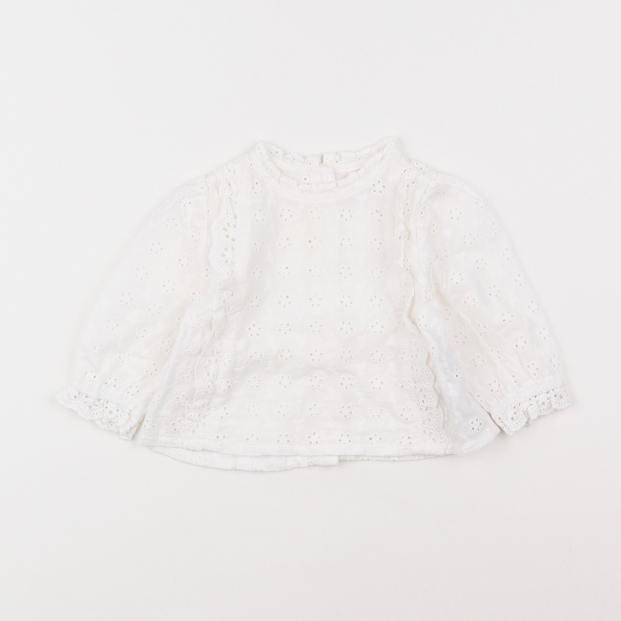 Vertbaudet - blouse blanc - 6 mois