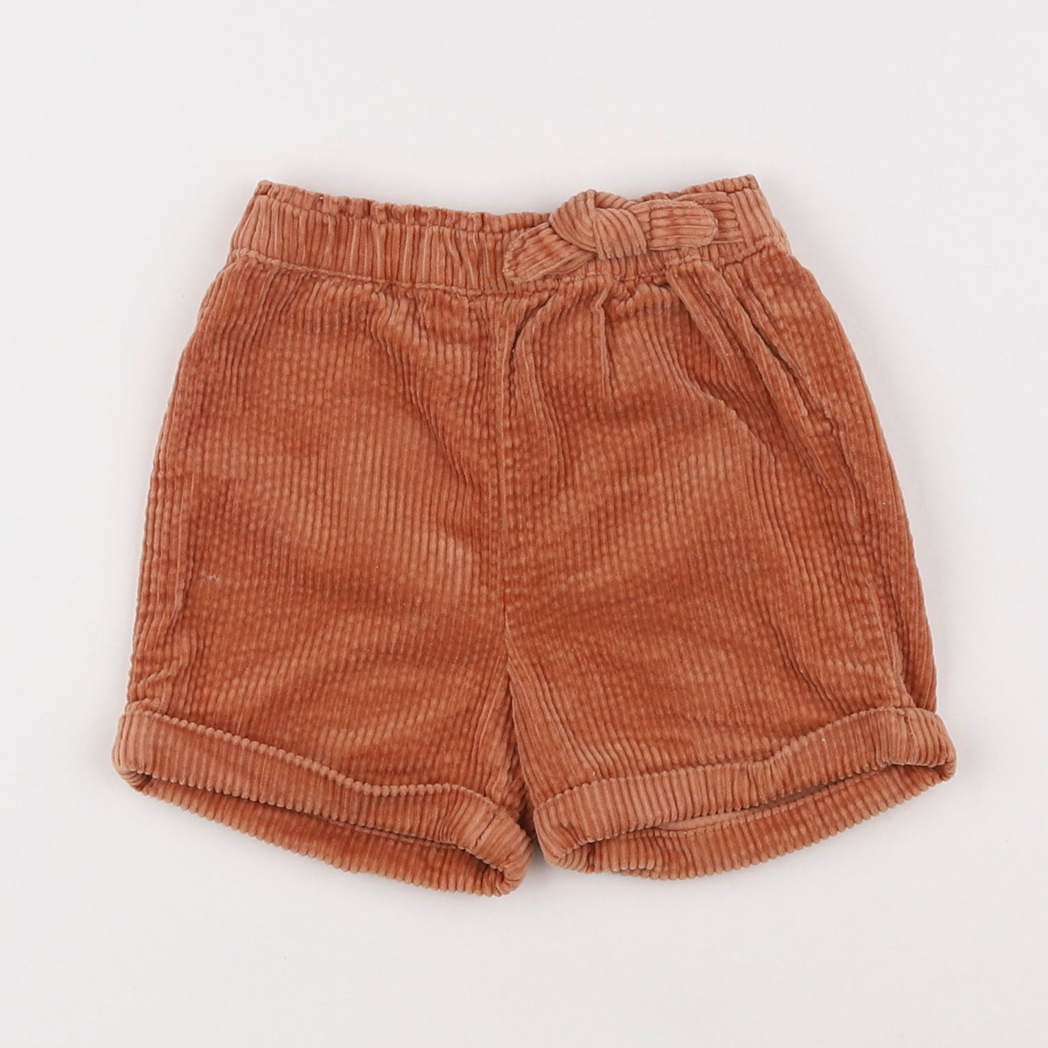 Vertbaudet - short marron - 12 mois