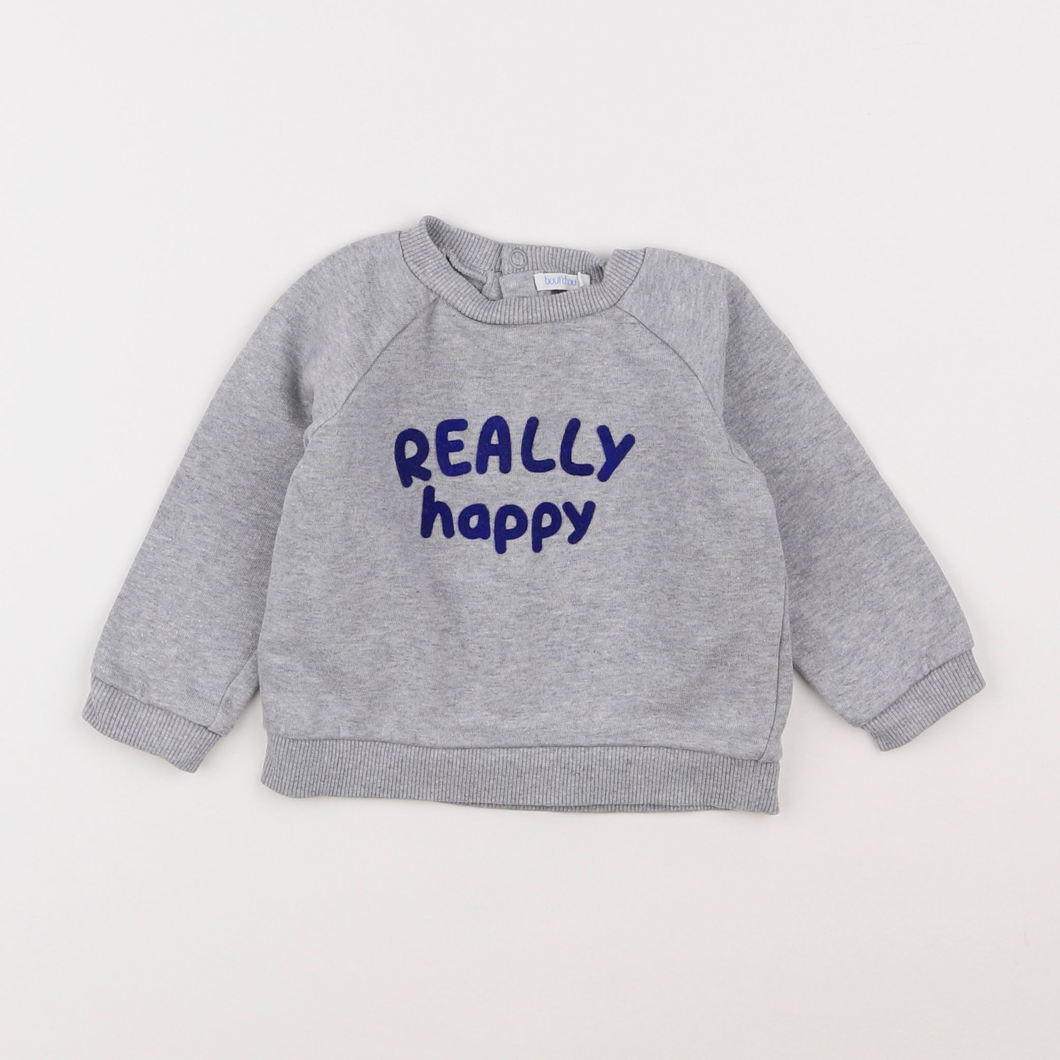 Boutchou - sweat gris - 12 mois