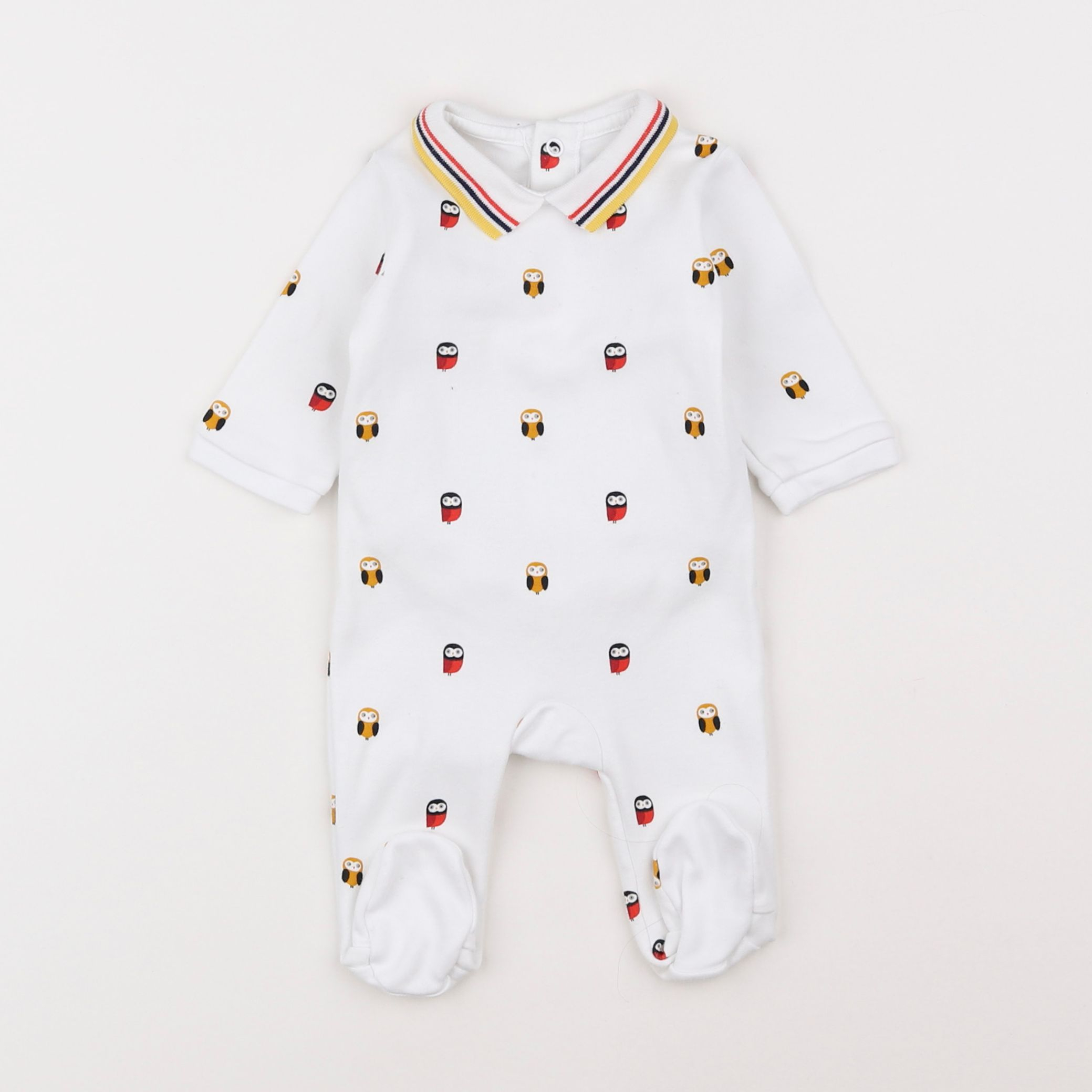 Jacadi - pyjama coton blanc - 1 mois