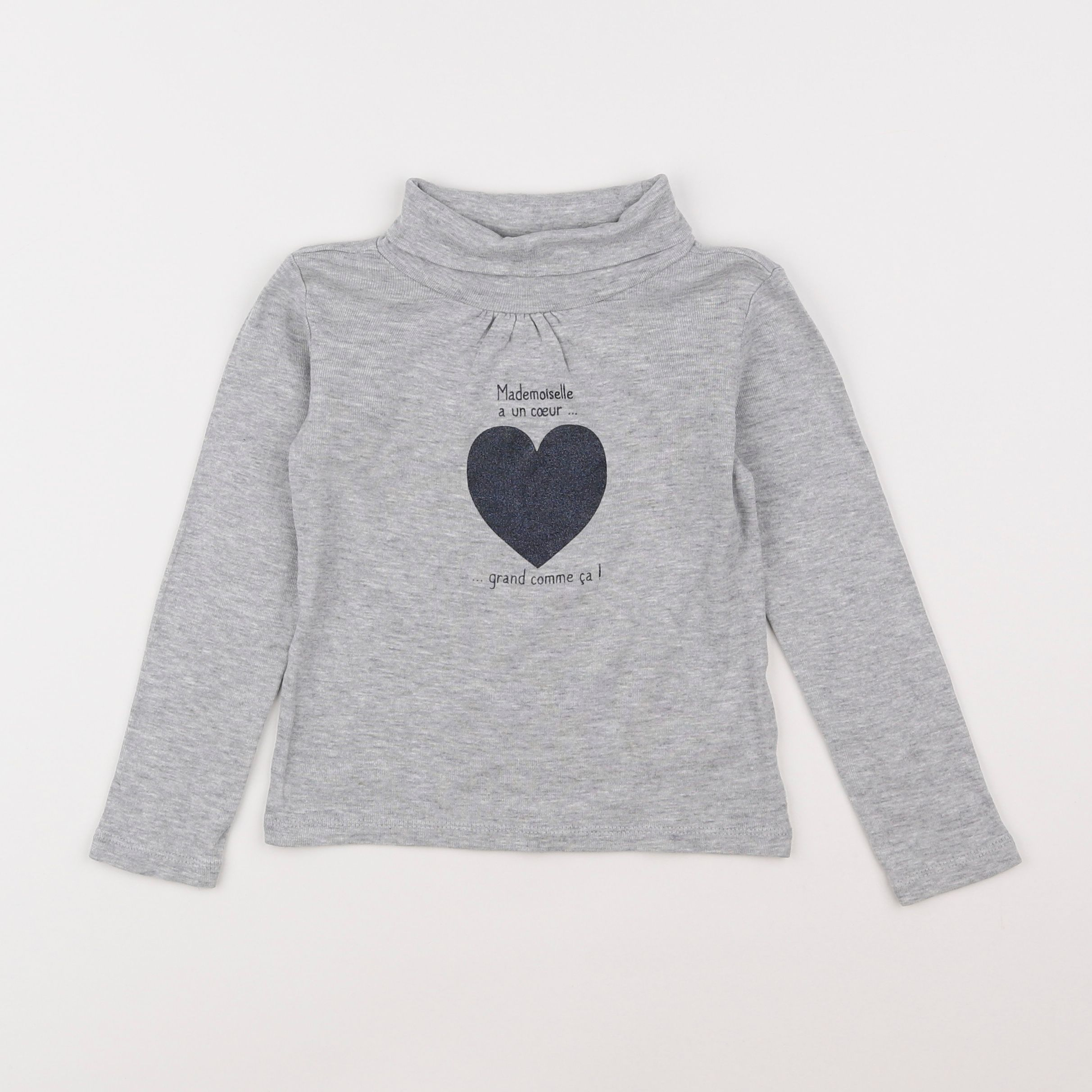 Vertbaudet - sous-pull gris - 4 ans