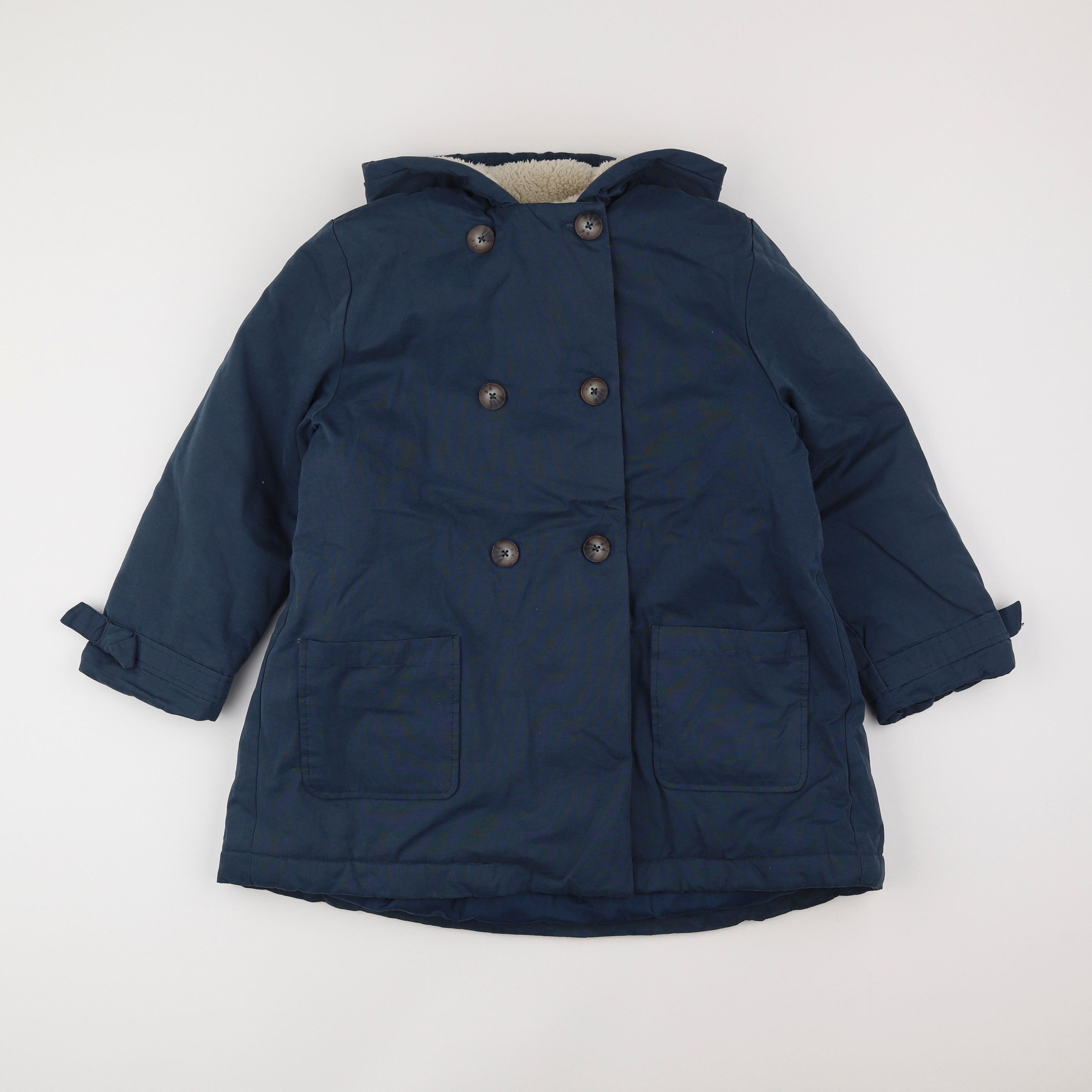 Vertbaudet - manteau bleu - 10 ans