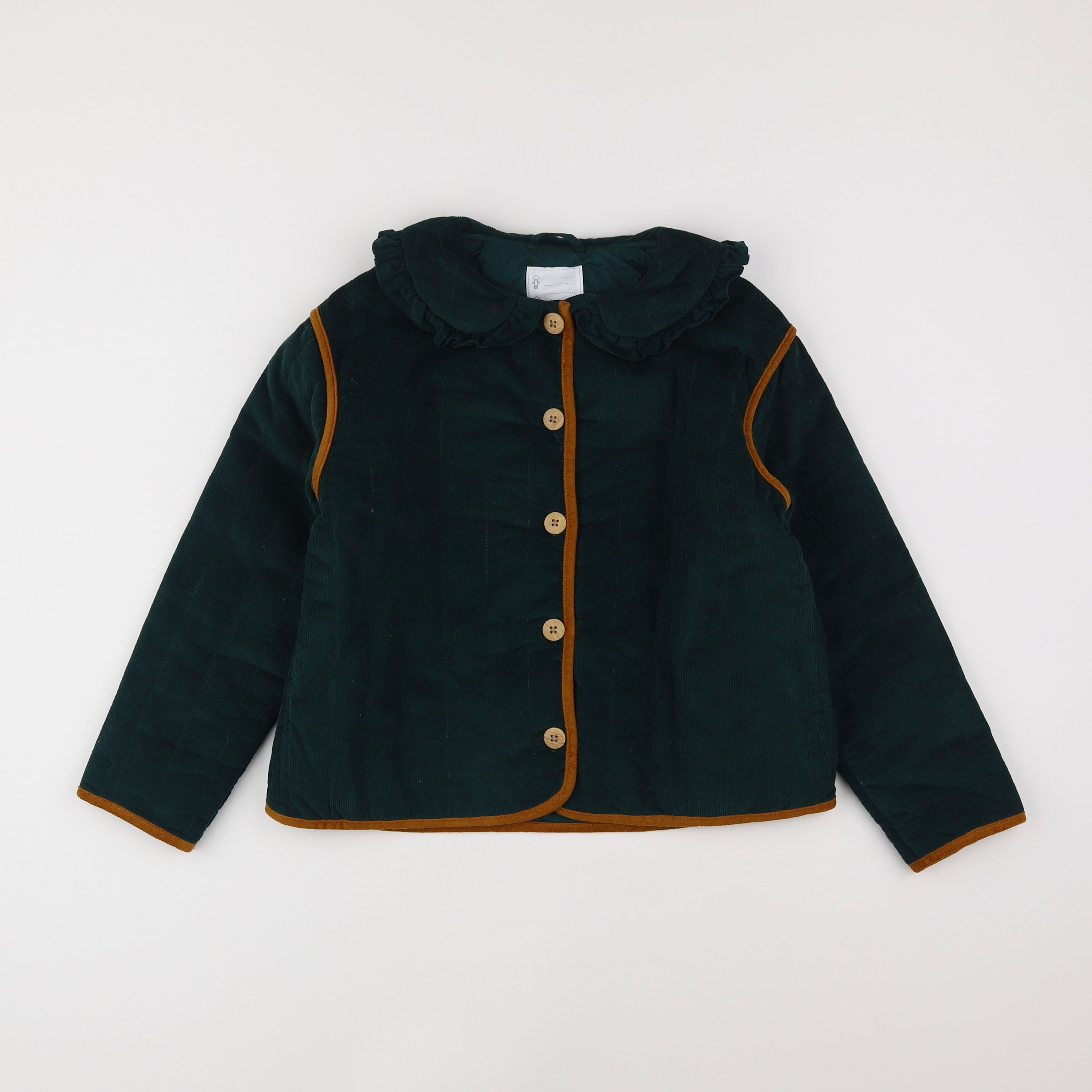 Vertbaudet - veste vert - 10 ans