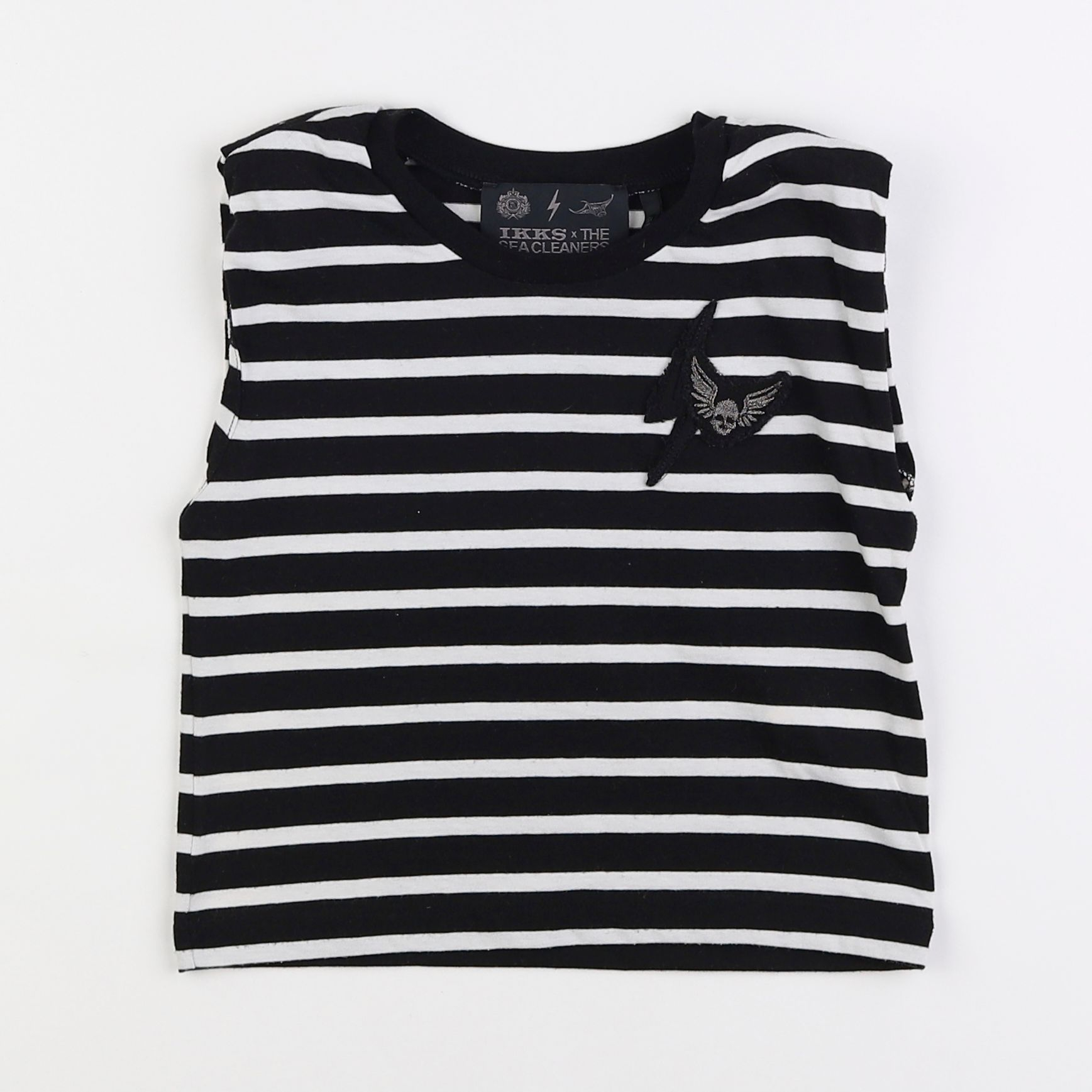 IKKS - tee-shirt blanc, noir - 5 ans