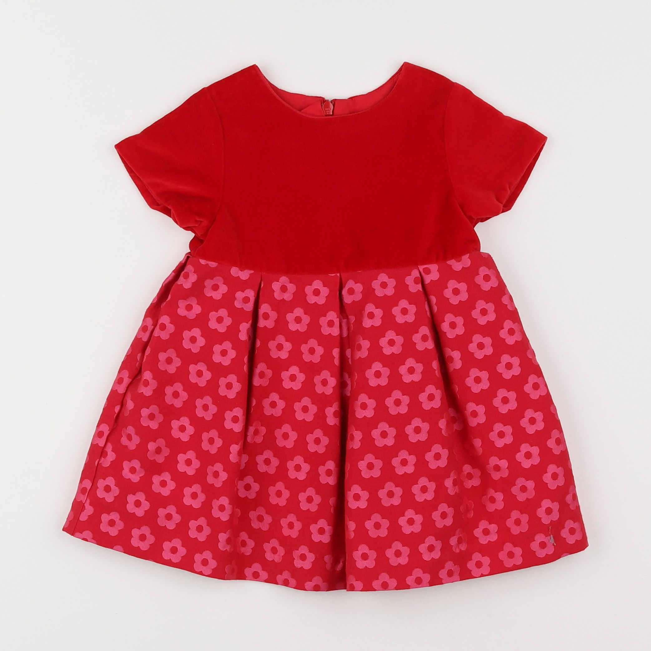 Jacadi - robe rouge - 12 mois