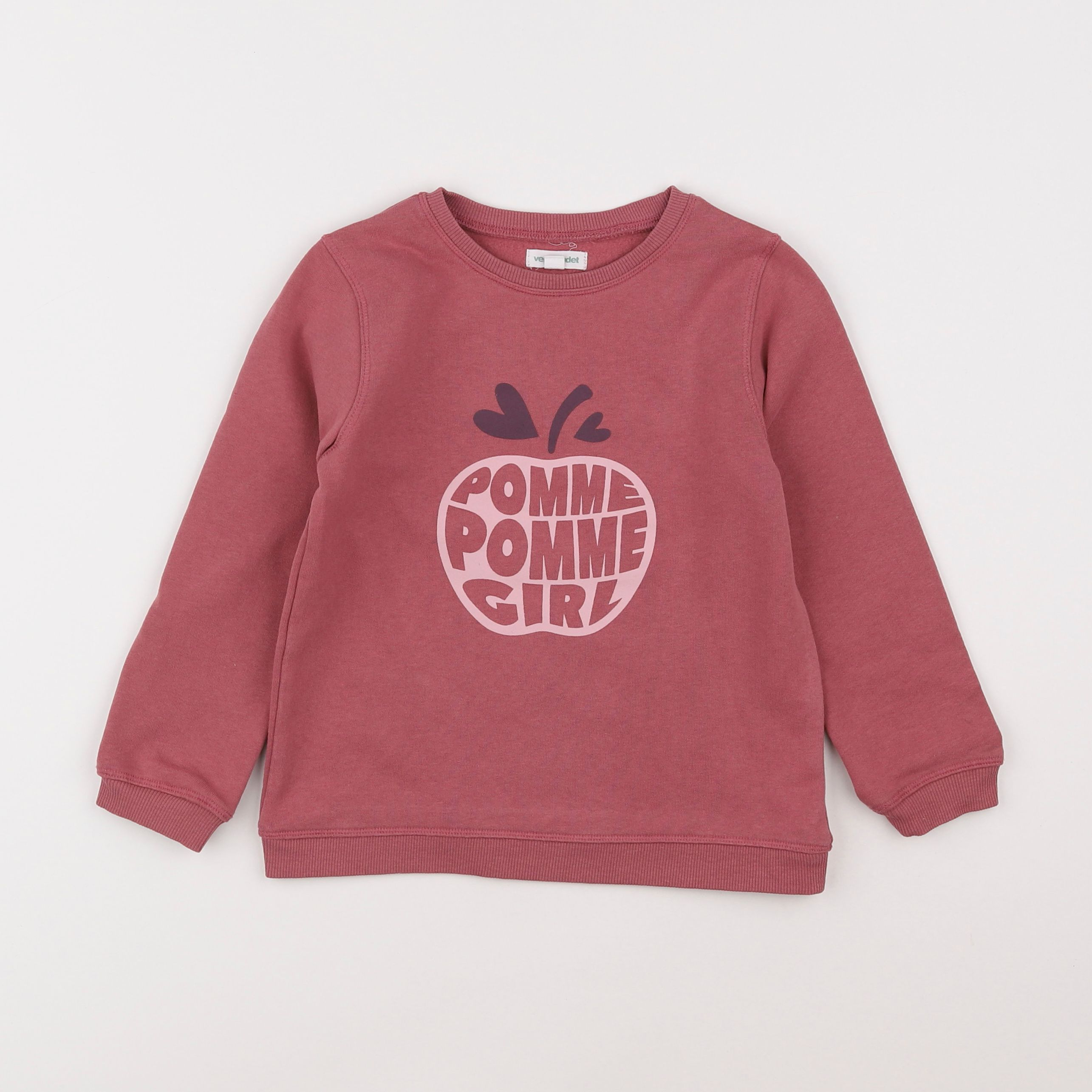 Vertbaudet - sweat rose - 5 ans