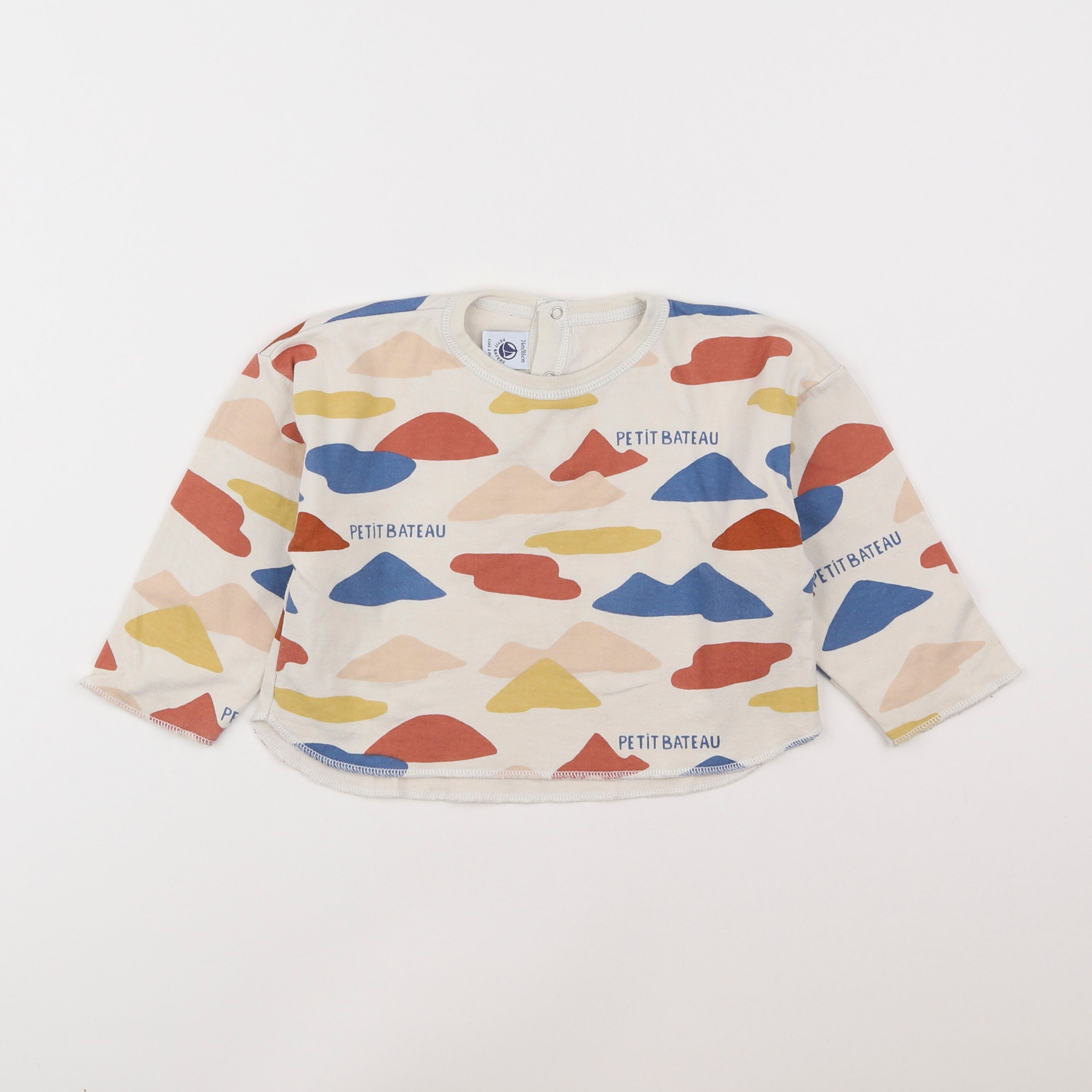 Petit Bateau - tee-shirt multicolore - 18 mois