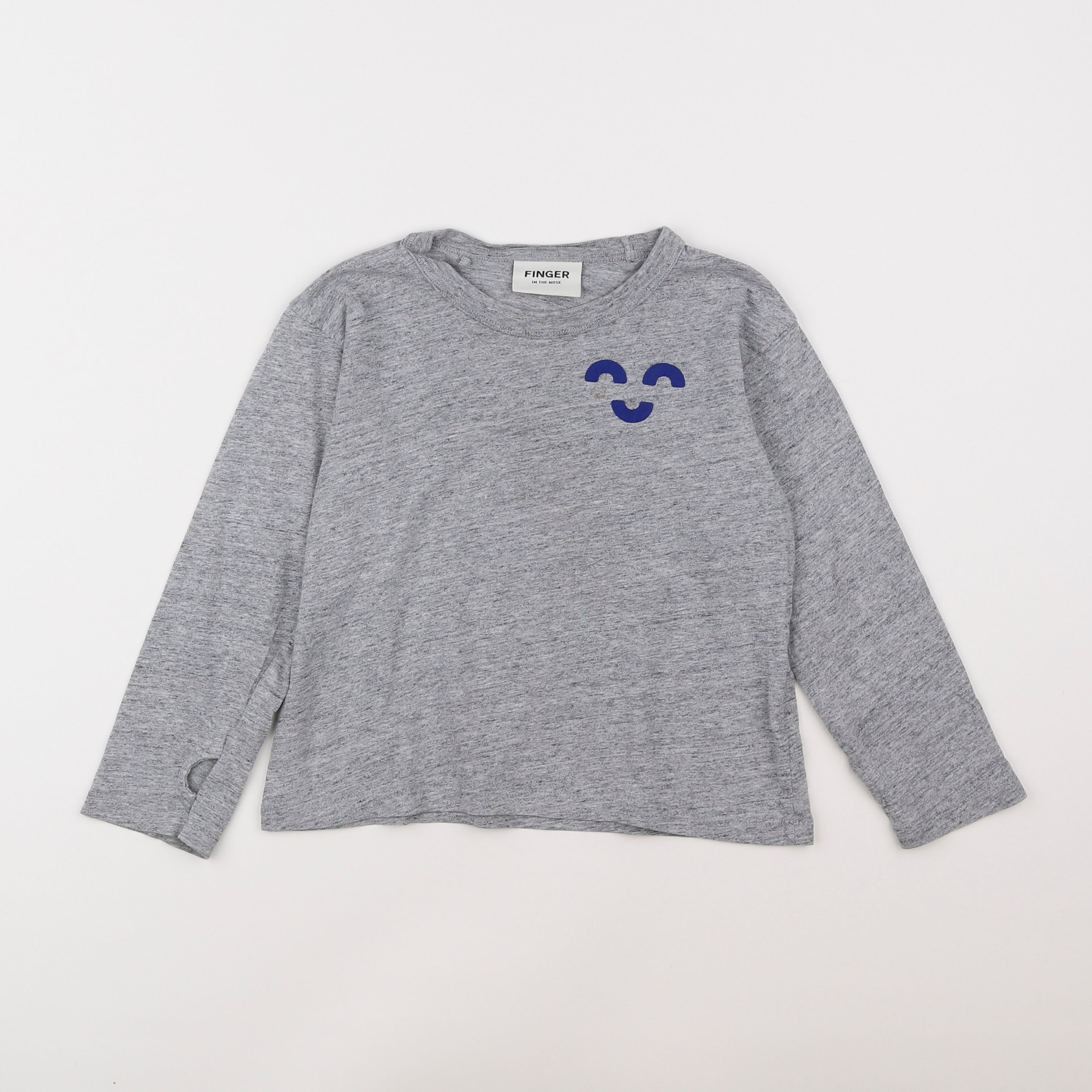 Finger in the nose - tee-shirt gris - 4/5 ans