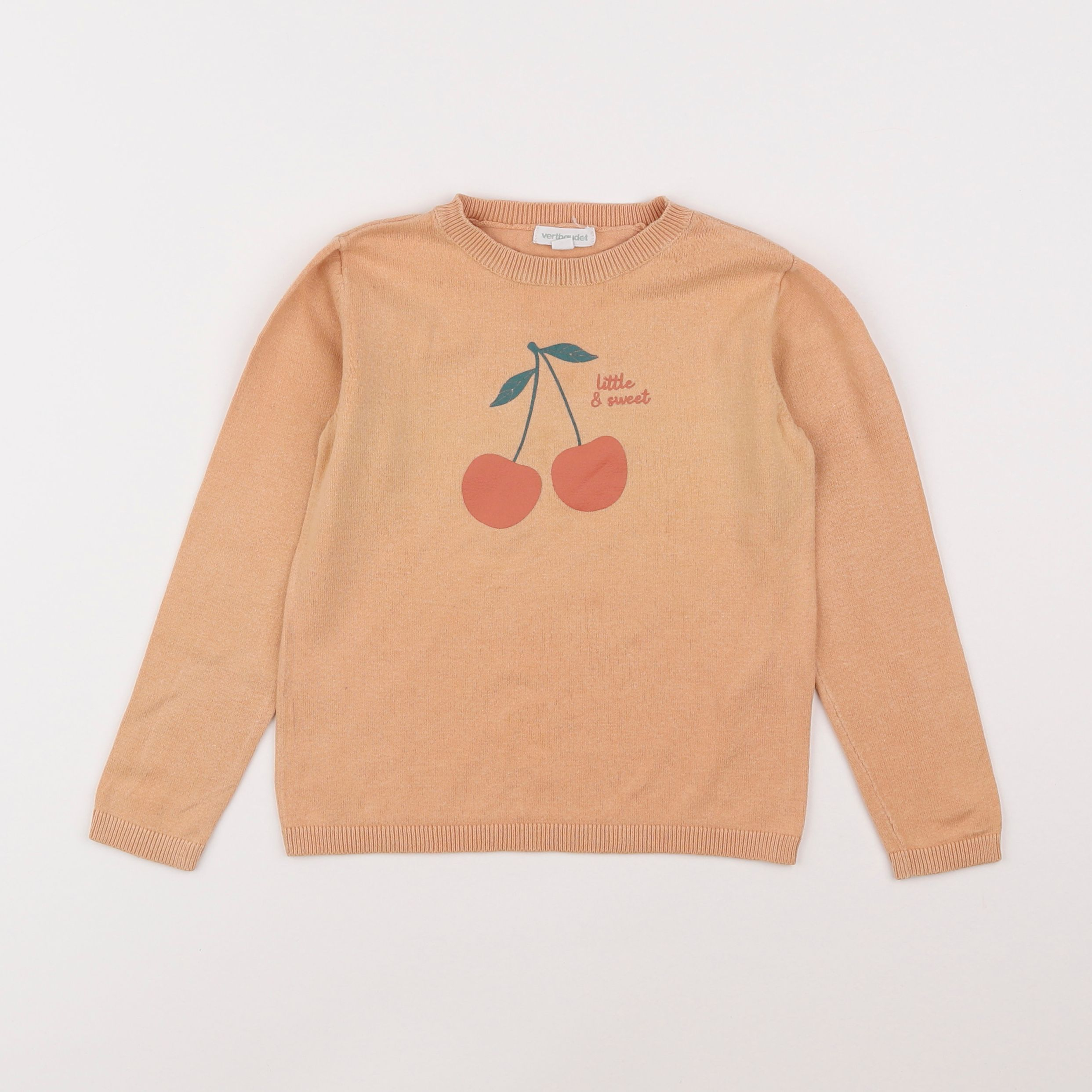 Vertbaudet - pull orange - 4 ans