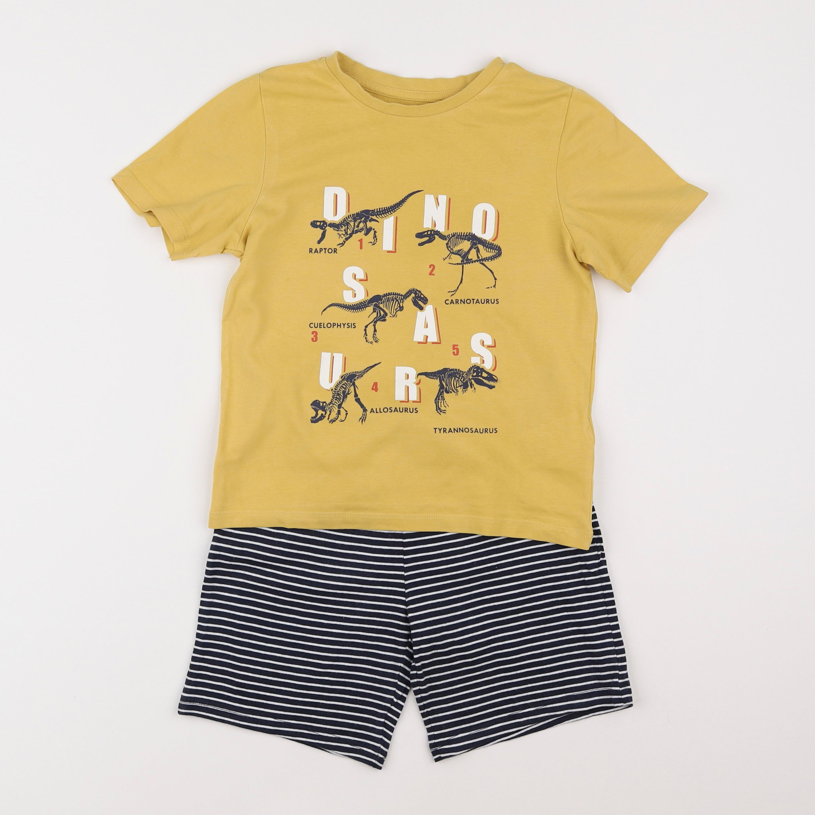 Vertbaudet - pyjama coton jaune - 6 ans