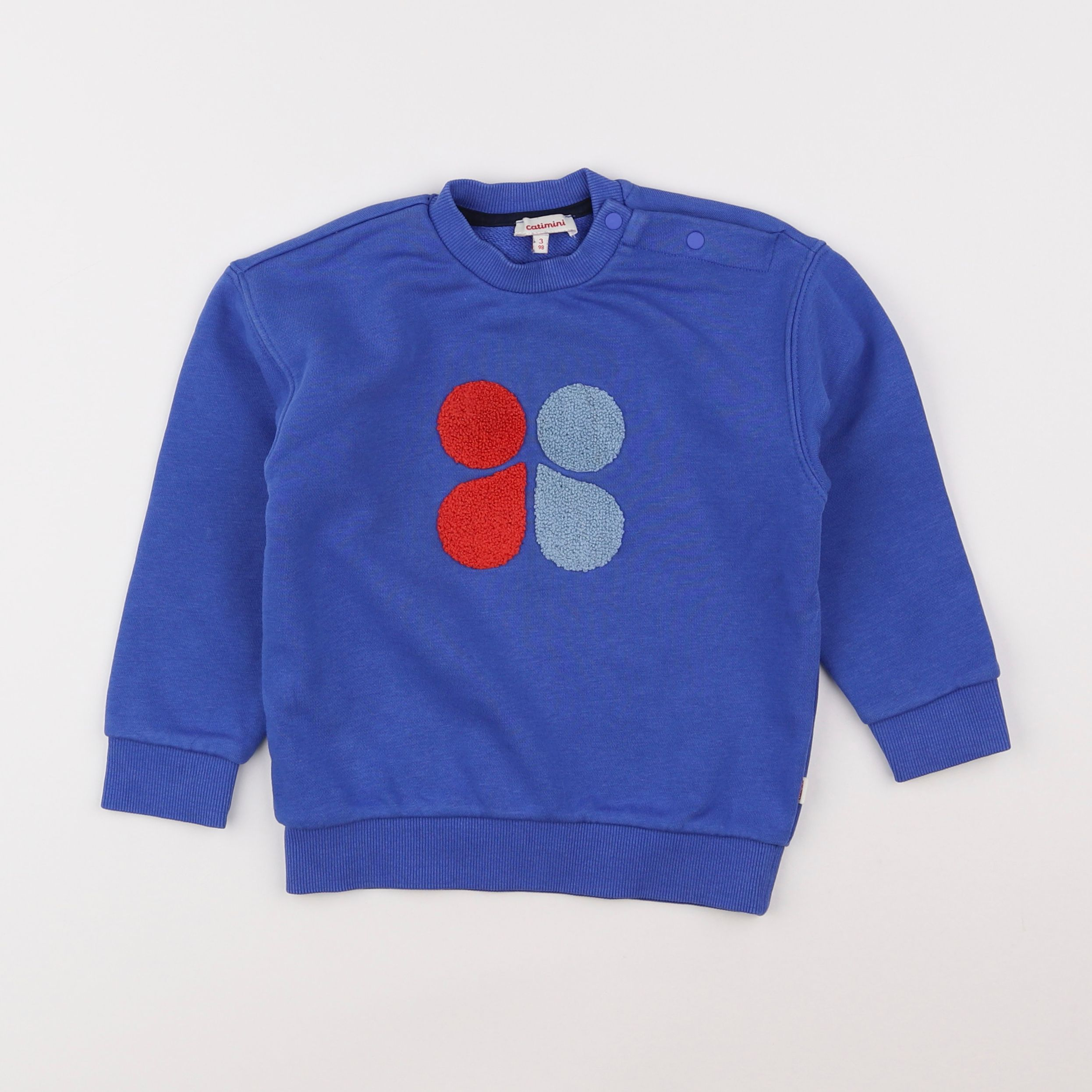 Catimini - sweat bleu - 3 ans