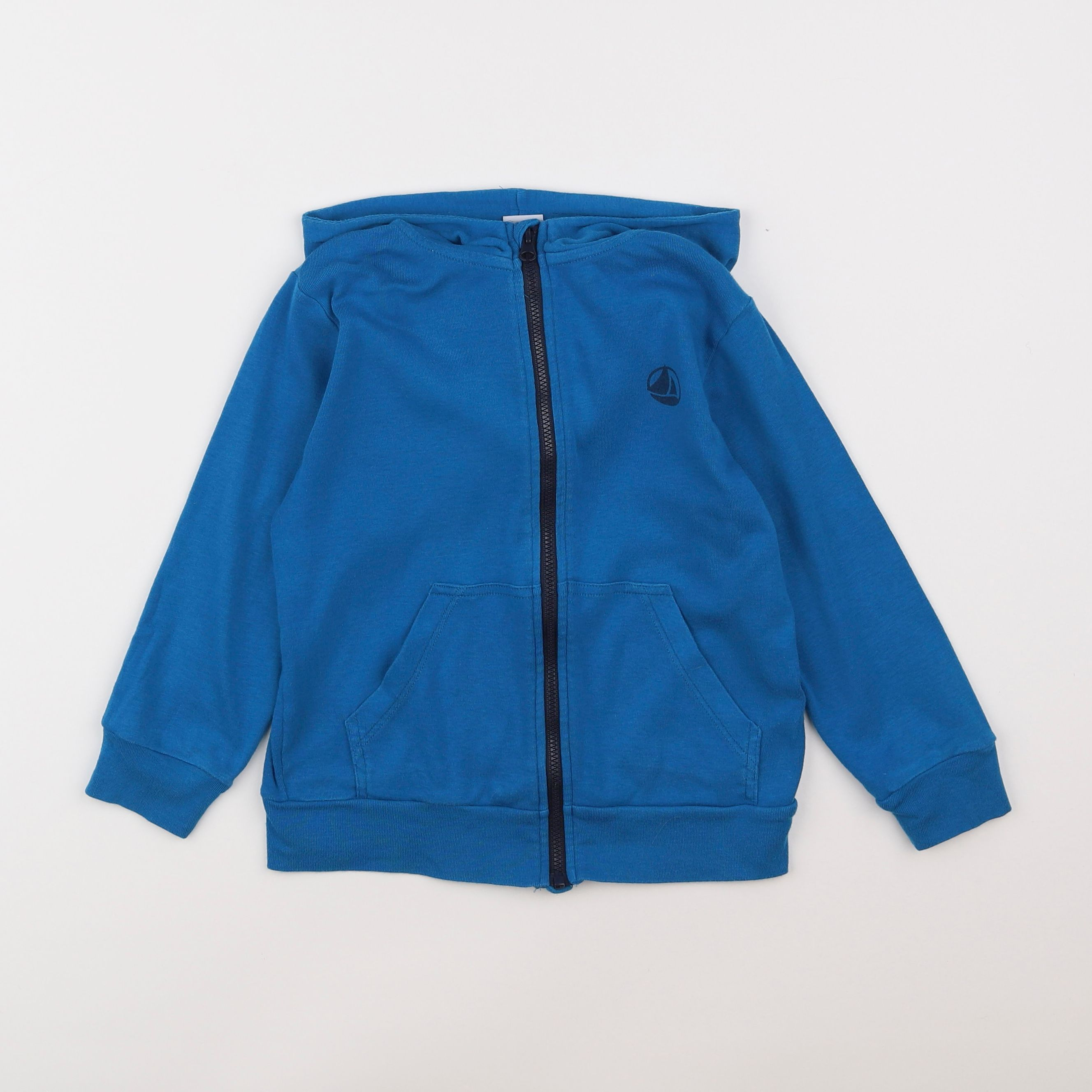 Petit Bateau - gilet bleu - 4 ans